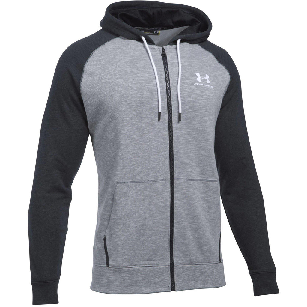 [1290255-035] Mens Under Armour Sportstyle Fullzip Tri Hoodie - sneakAR