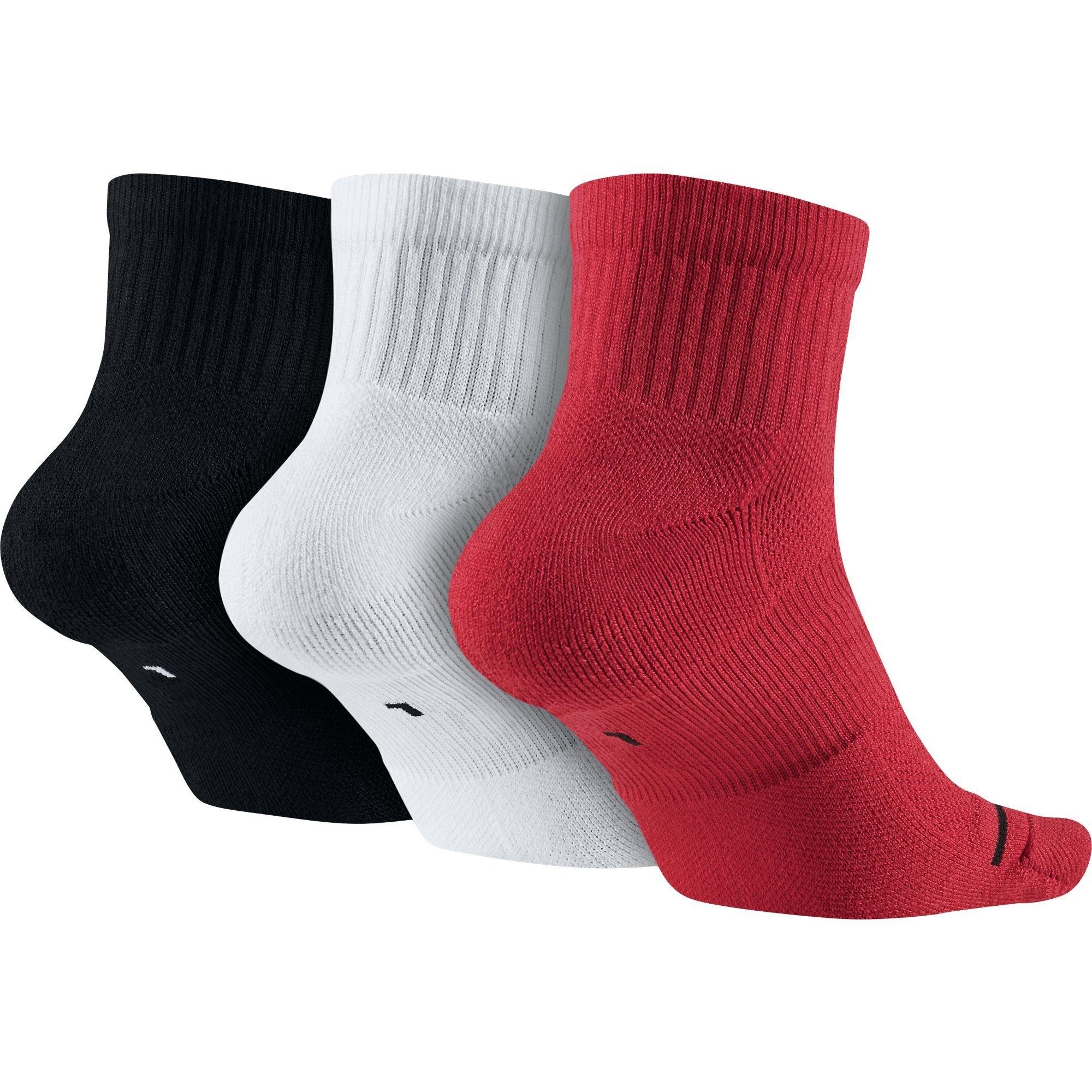 [SX5544-011] Mens Air Jordan Jumpman High-Intensity 1/4 Socks (3 Pair) - sneakAR