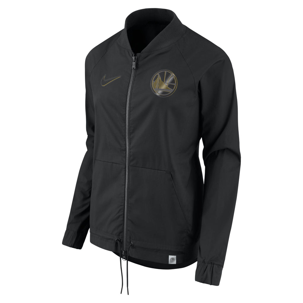 [862368-010] Womens Nike NBA Golden State Warriors Bomber Jacket