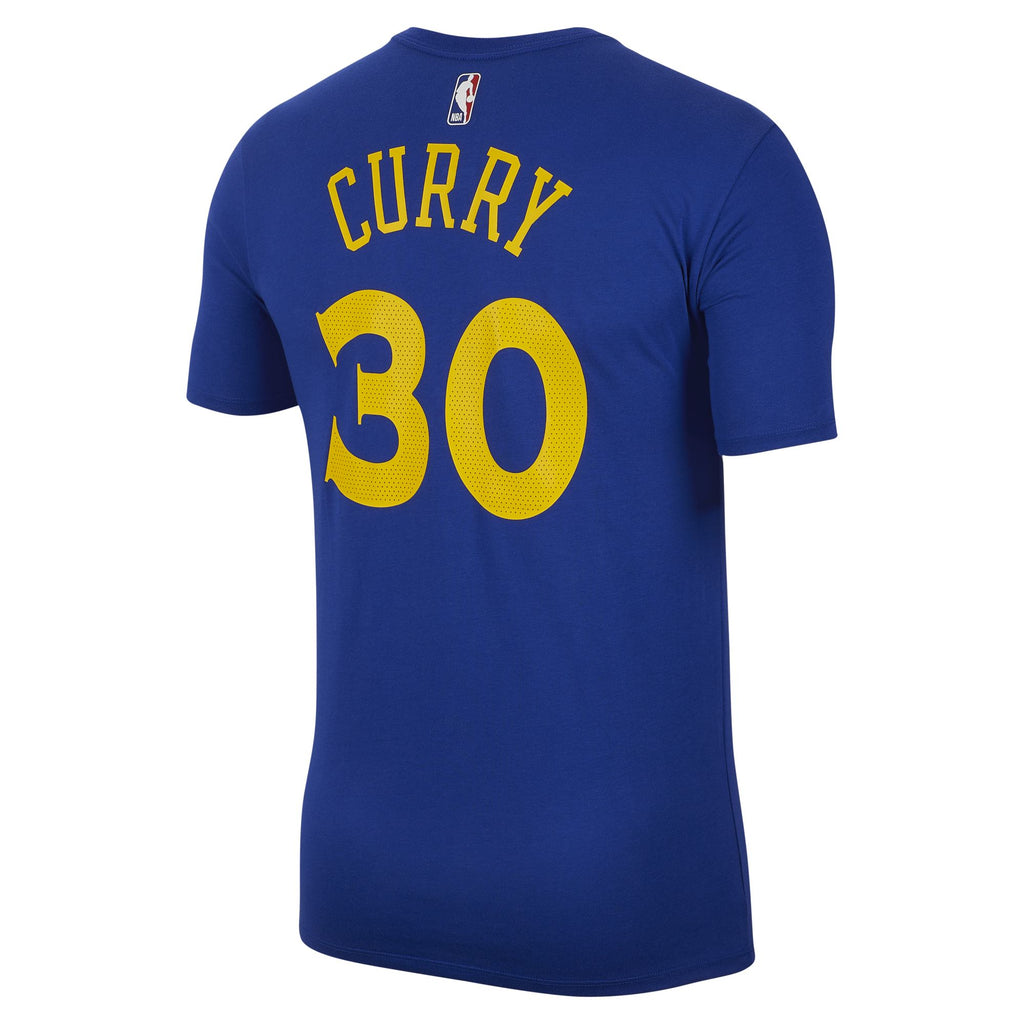 [870774-496] Mens Nike NBA Golden State Warriors Steph Curry Name & Number Tee