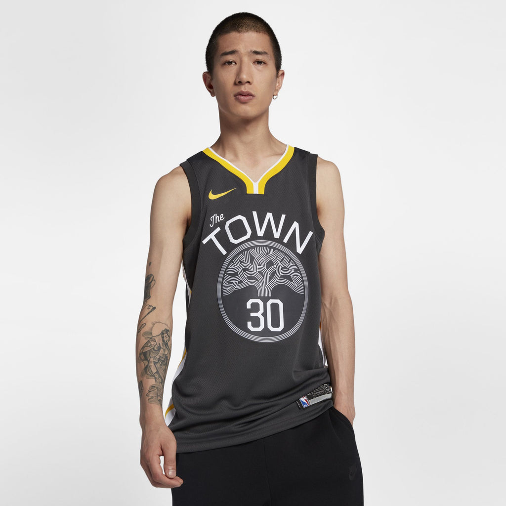 [877205-060] Mens Nike NBA GS Warriors Steph Curry Statement Swingman Jersey
