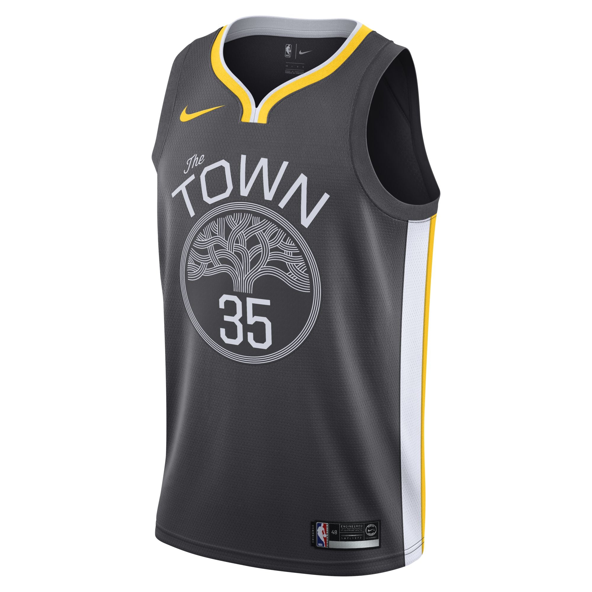 [877205-061] Mens Nike NBA GS Warriors "The Town" Swingman Jersey - Durant