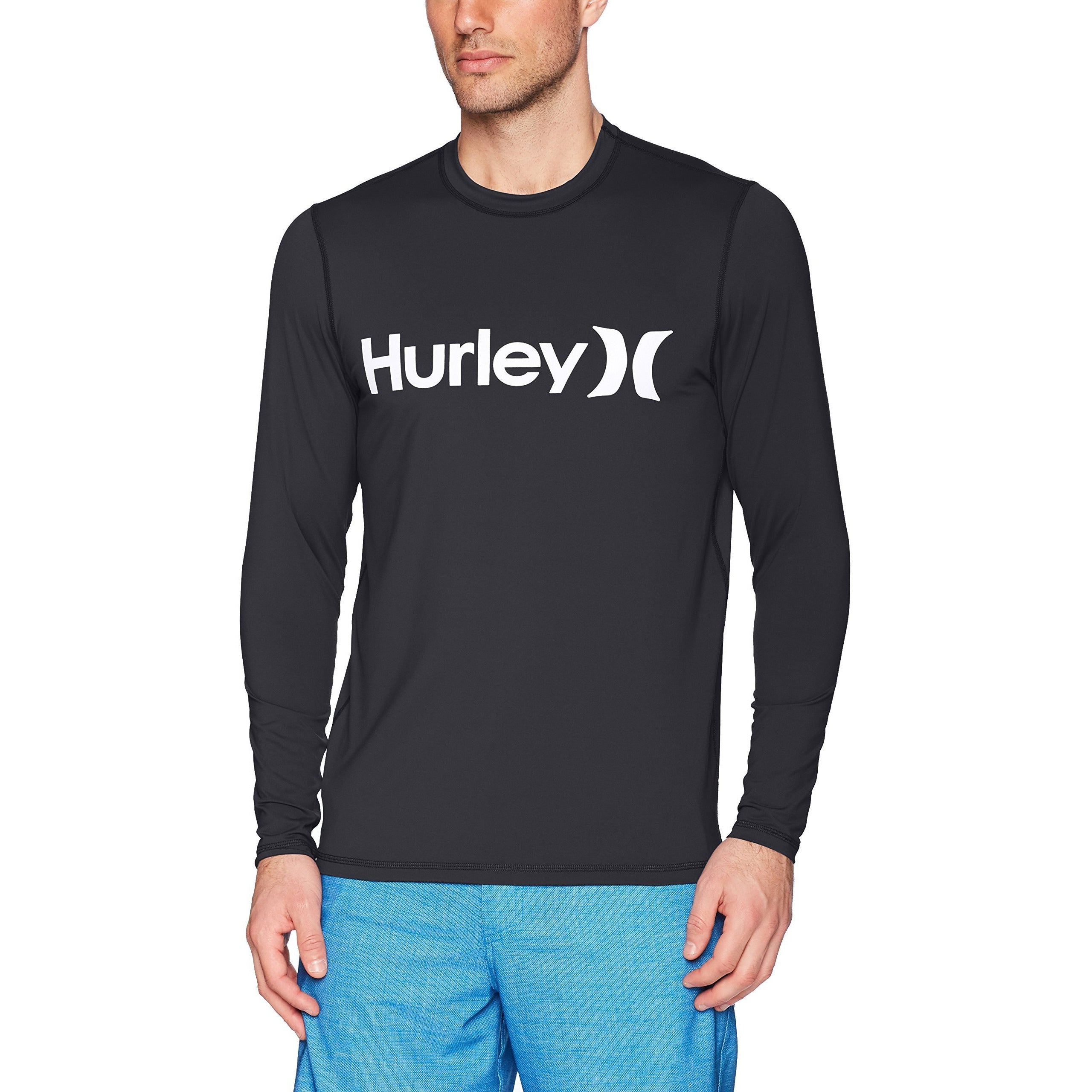 [894629-010] Mens Hurley One & Only Long Sleeve Sun Protection Rashguard