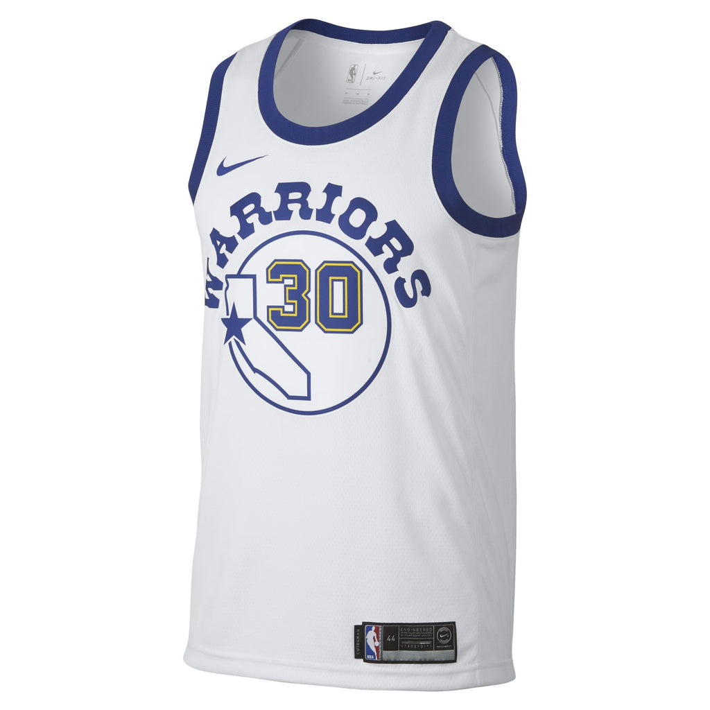 [904152-100] Mens Nike NBA GS Warriors "White HWC" Swingman Jersey - Curry