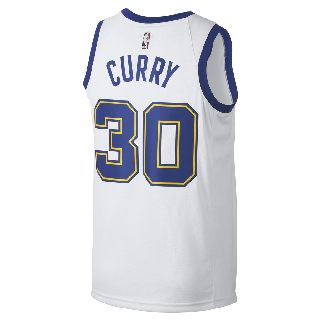 [904152-100] Mens Nike NBA GS Warriors "White HWC" Swingman Jersey - Curry