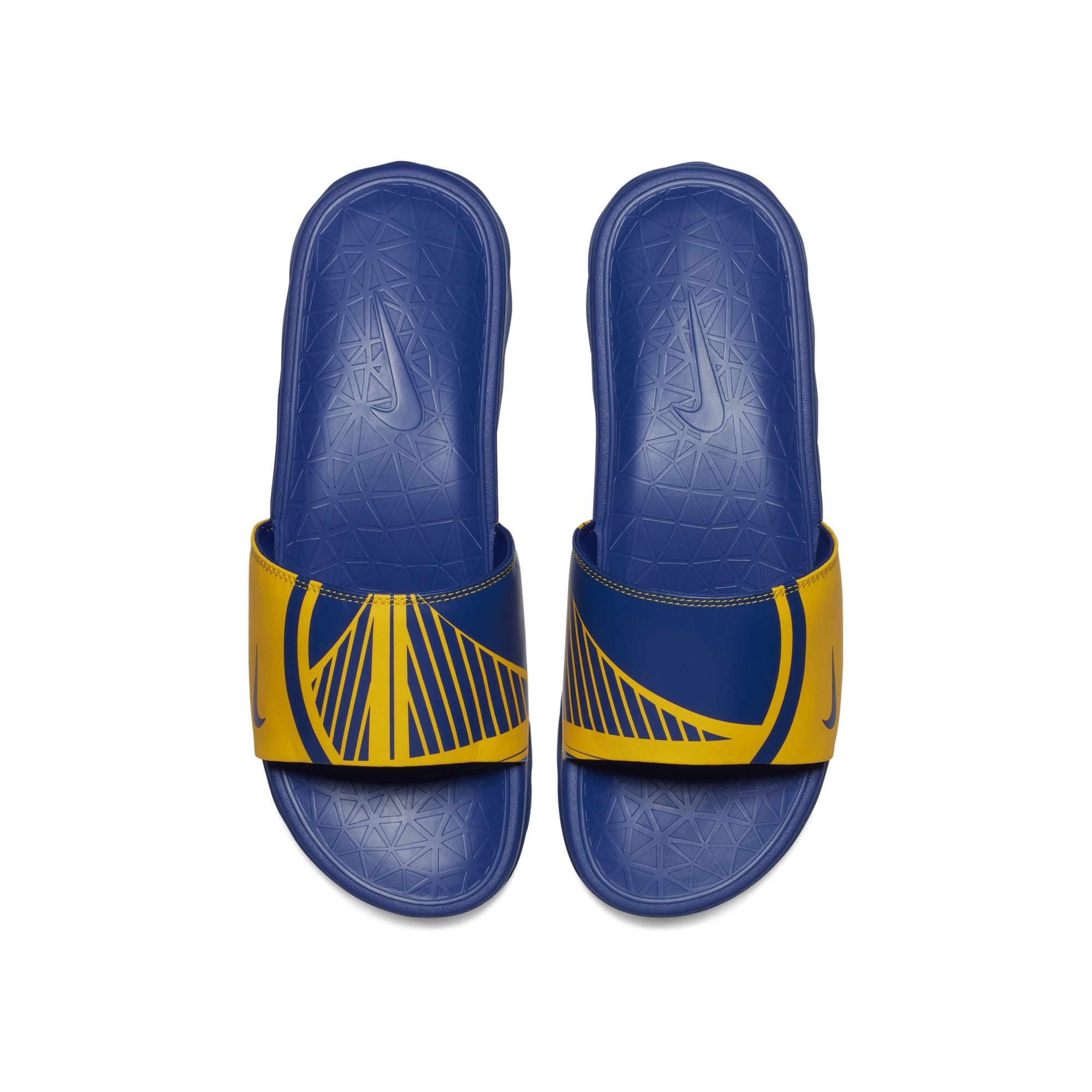 [917551-701] Mens Nike NBA Golden State Warriors Benassi Solarsoft Slide