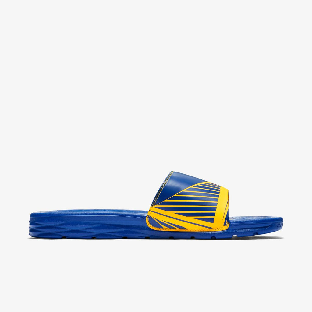 [917551-701] Mens Nike NBA Golden State Warriors Benassi Solarsoft Slide