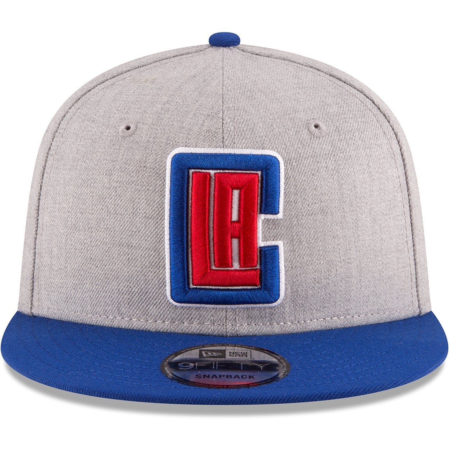 [70336709] Mens New Era NBA 950 2-Tone Heather Gray Snapback Cap Los Angeles Clippers