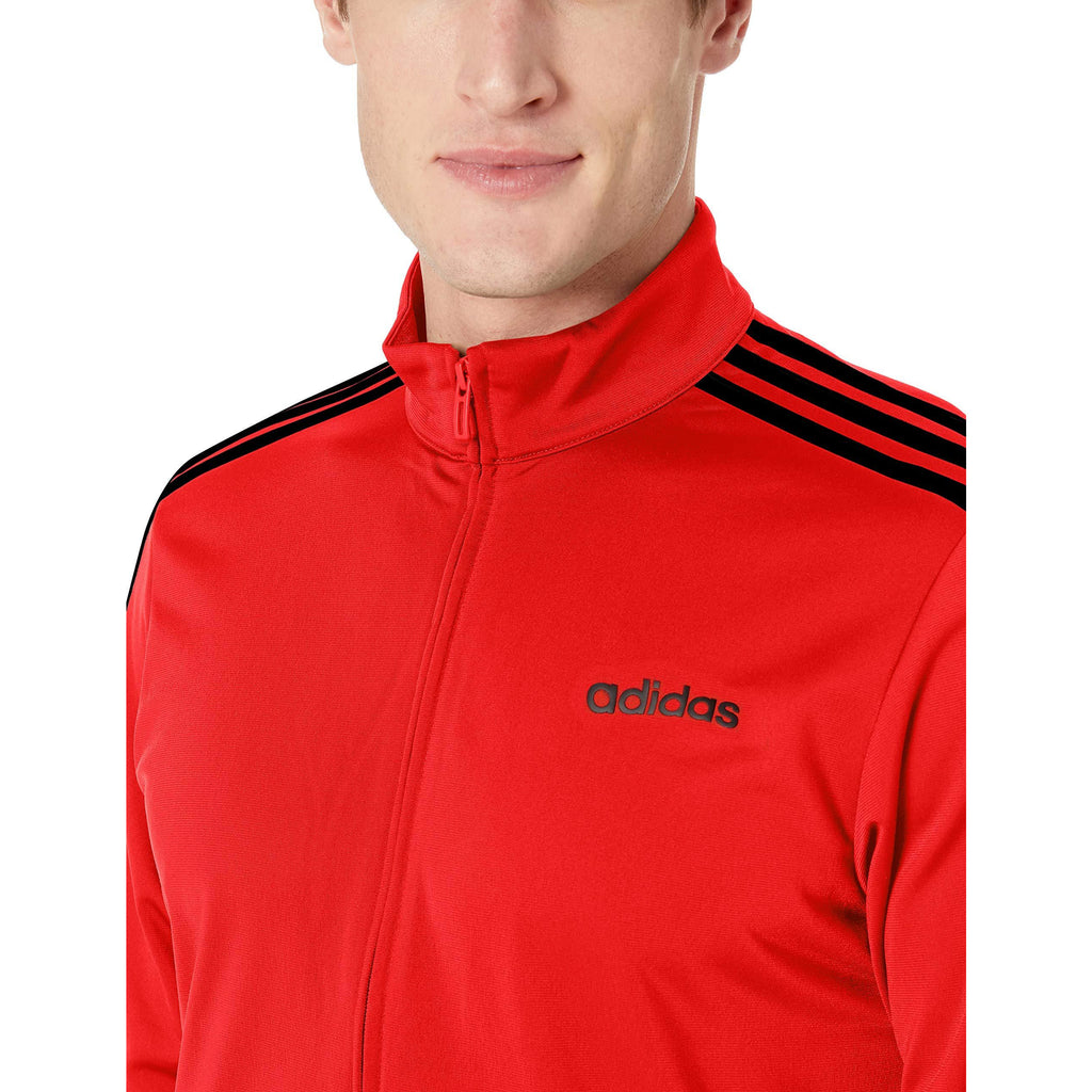 [DU0454] Mens Adidas Eessential 3 Stripe Tricot Track Jacket