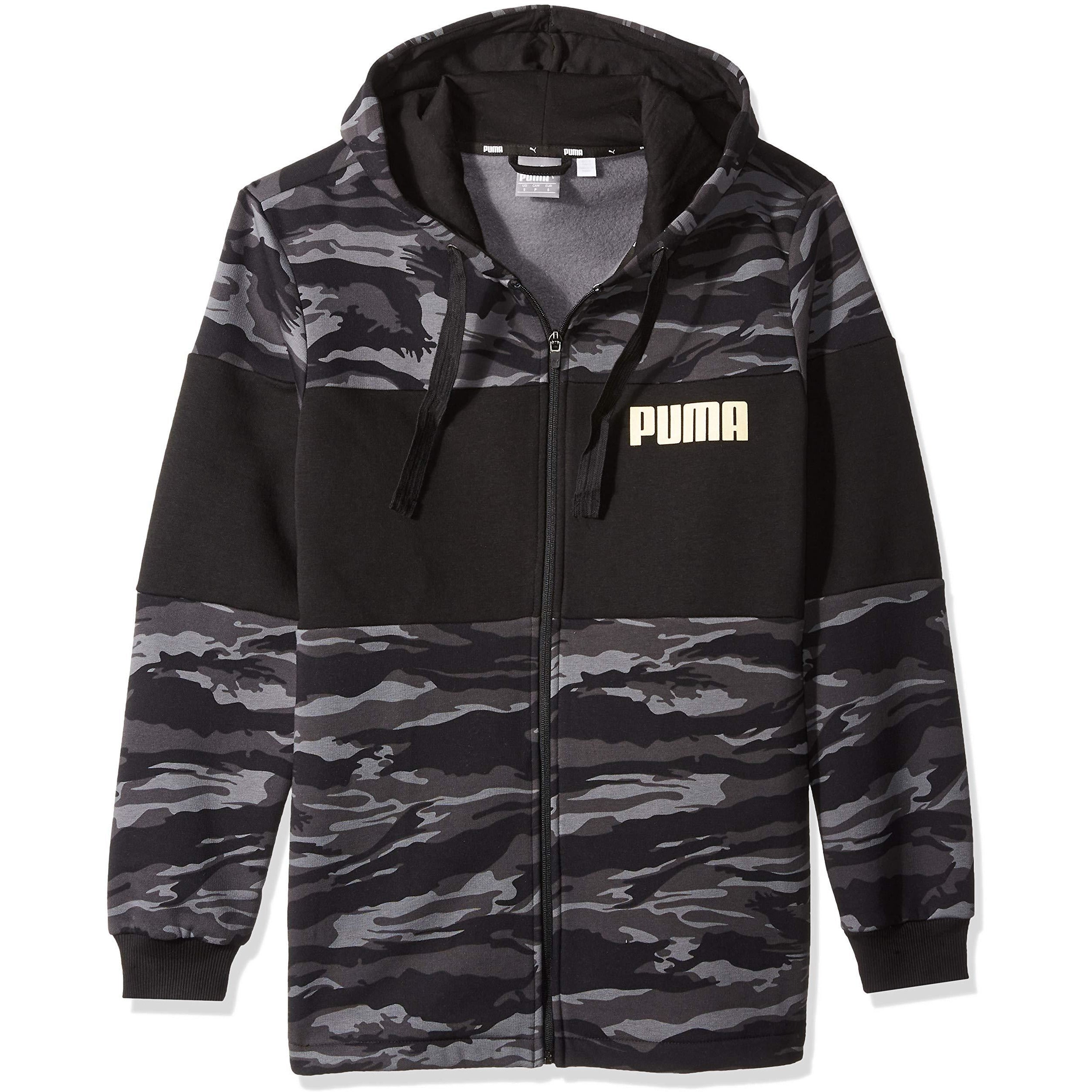 [855054-01] Mens Puma Camo Fullzip Hoody Fl