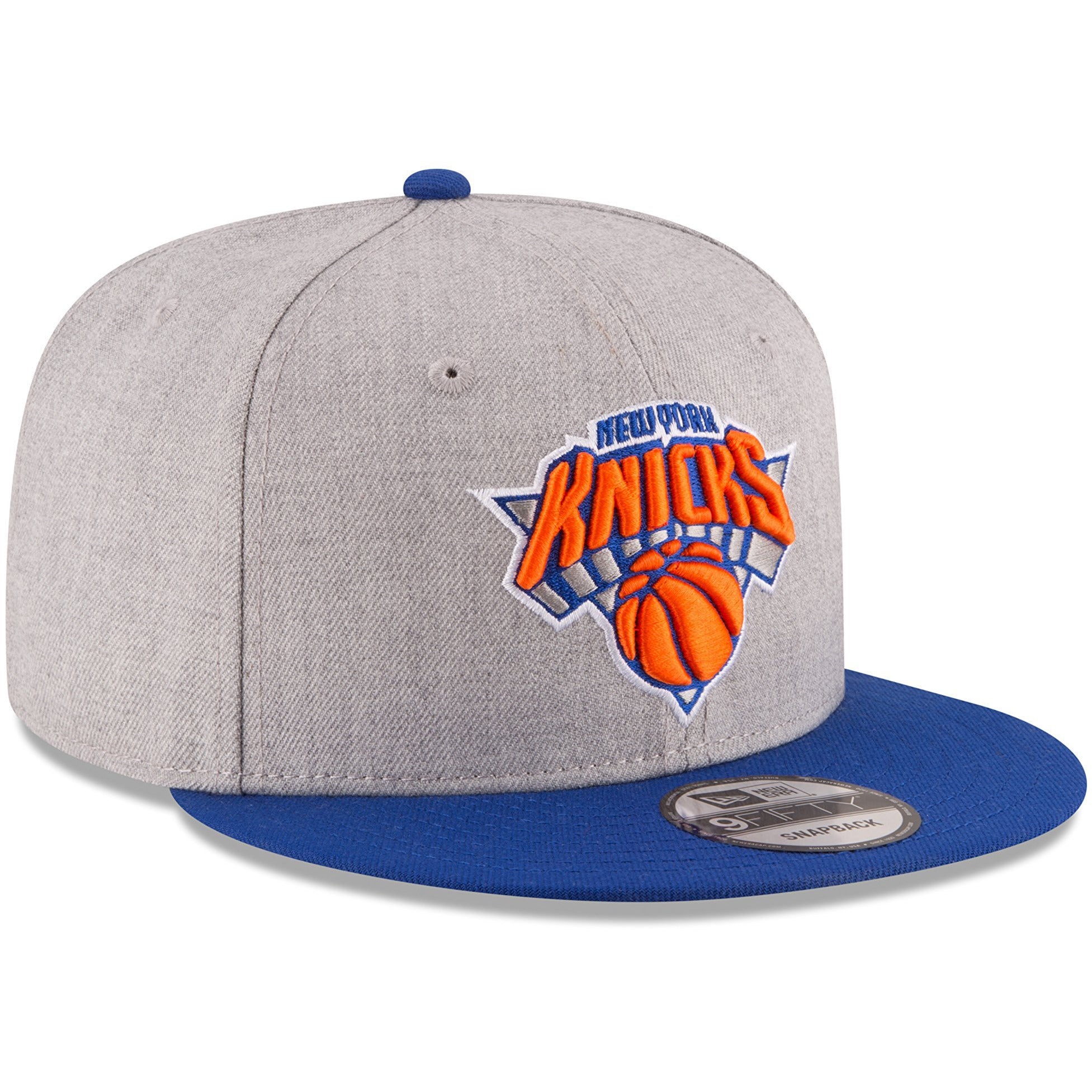 [70353734] Mens New Era NBA 950 2-Tone Heather Gray Snapback Cap New York Knicks