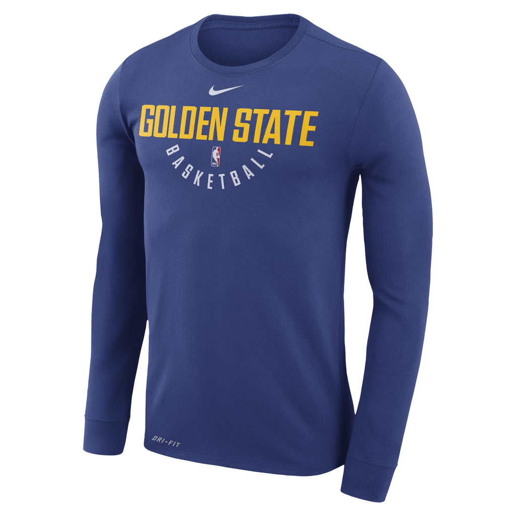 [927943-495] Mens Nike NBA Golden State Warriors Dri-Fit Long Sleeve T-Shirt