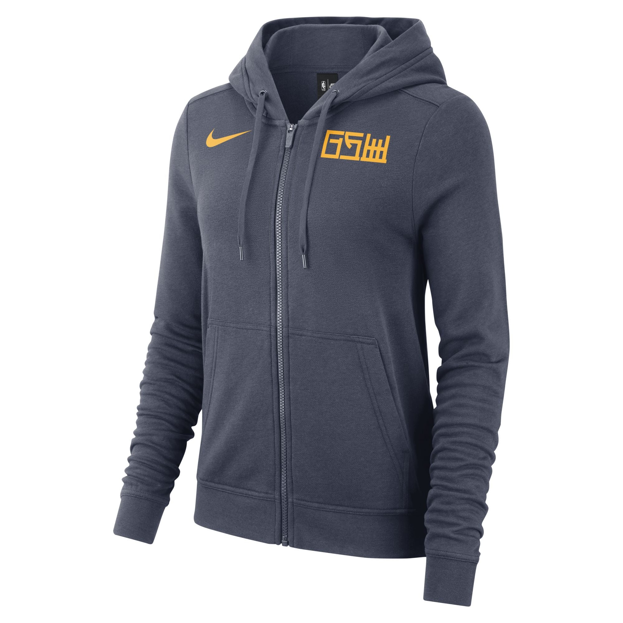 [931131-471] Womens Nike NBA Golden State Warriors Zip Up Hoodie
