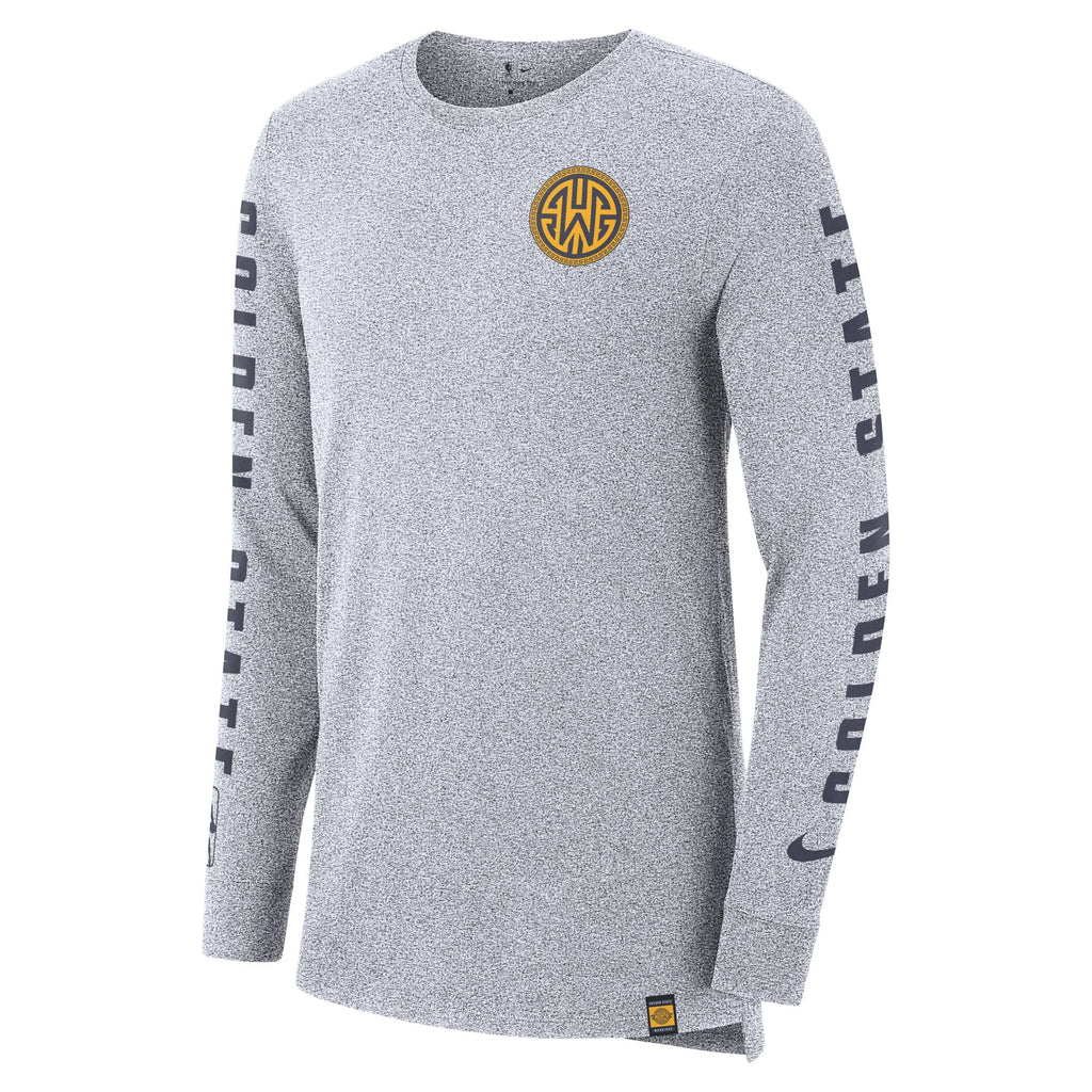 [939022-100] Mens Nike NBA Golden State Warriors Dri-Fit Long Sleeve T-Shirt
