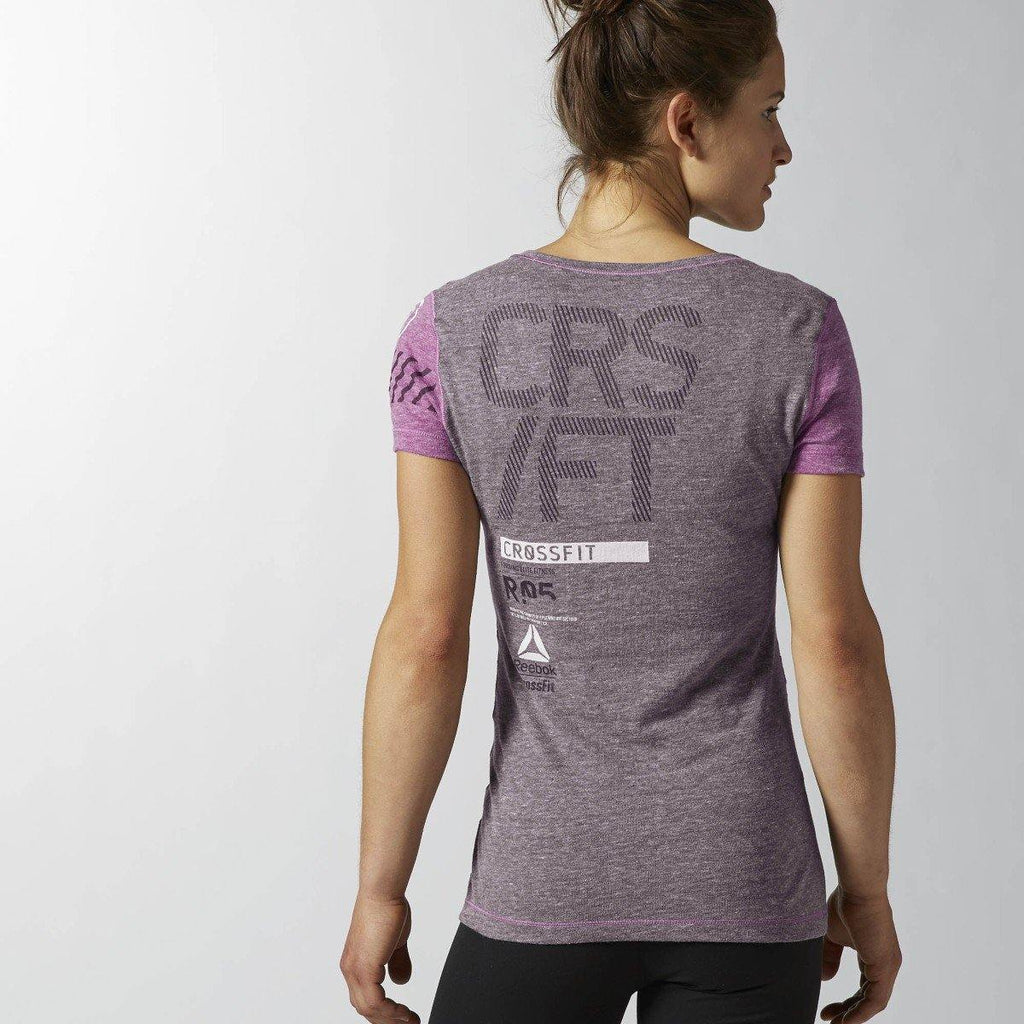 [AB4211] Womens Reebok RCF Crossfit SS Tri Graphic Tee - sneakAR