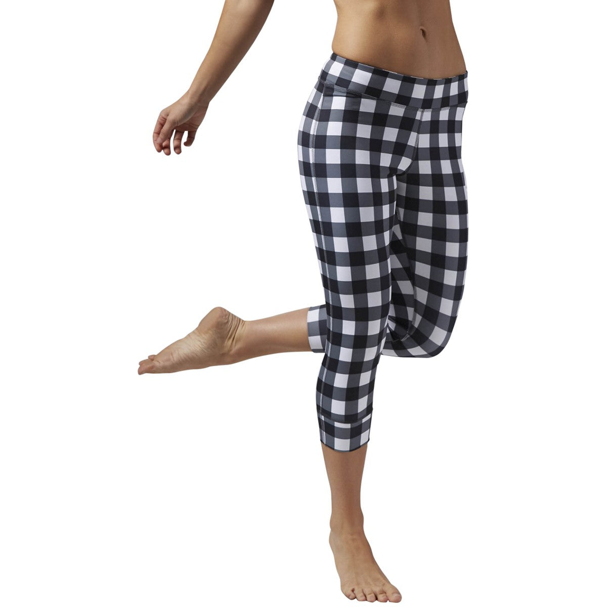 [AJ1175] Womens Reebok Yoga Gringham Capri