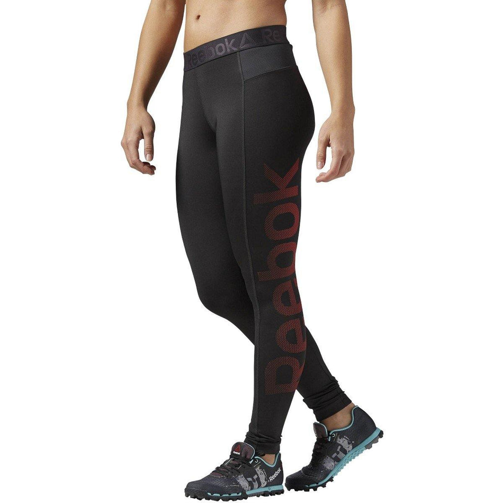 [AJ3501] Womens Reebok Workout Ready Big Logo Tights - sneakAR
