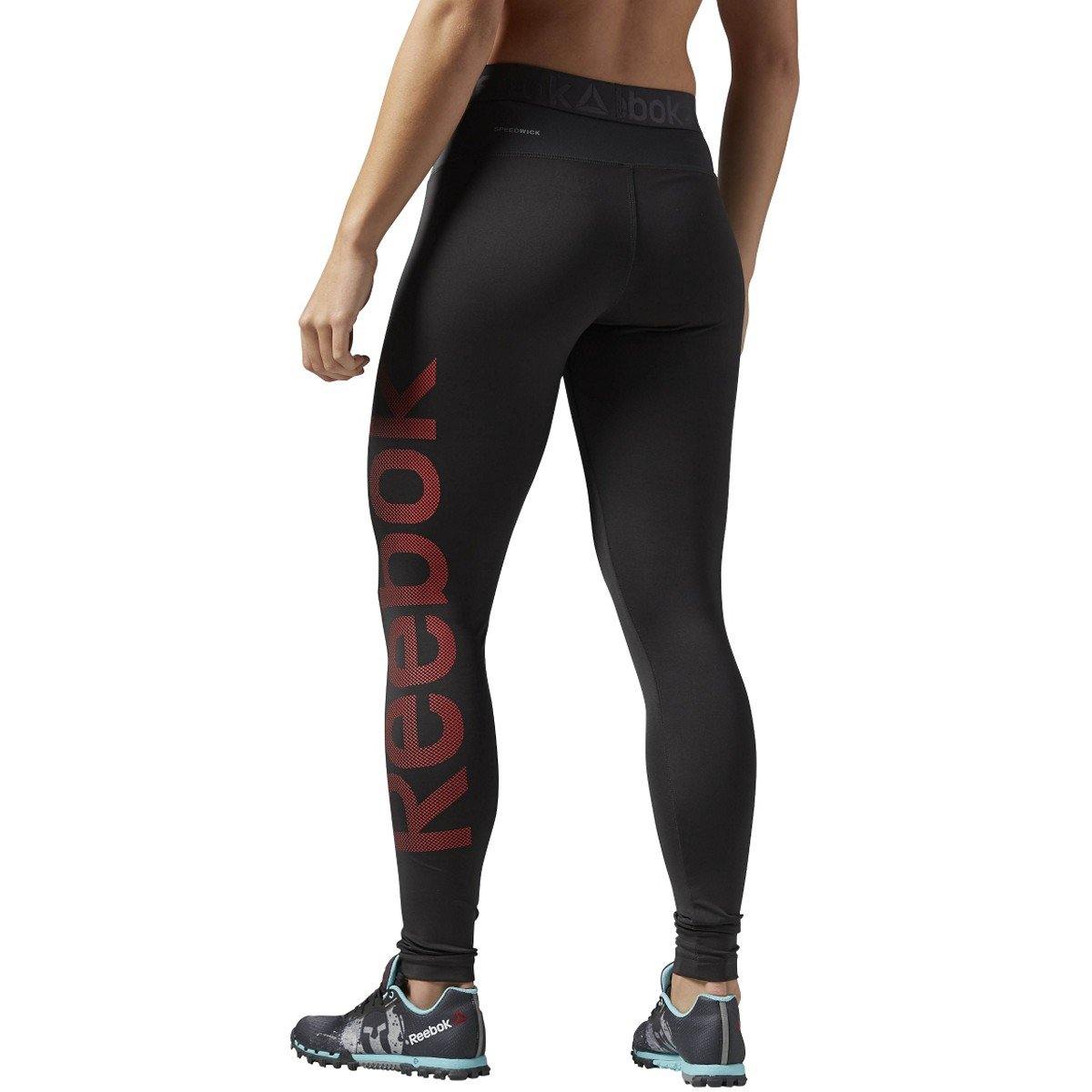 [AJ3501] Womens Reebok Workout Ready Big Logo Tights - sneakAR