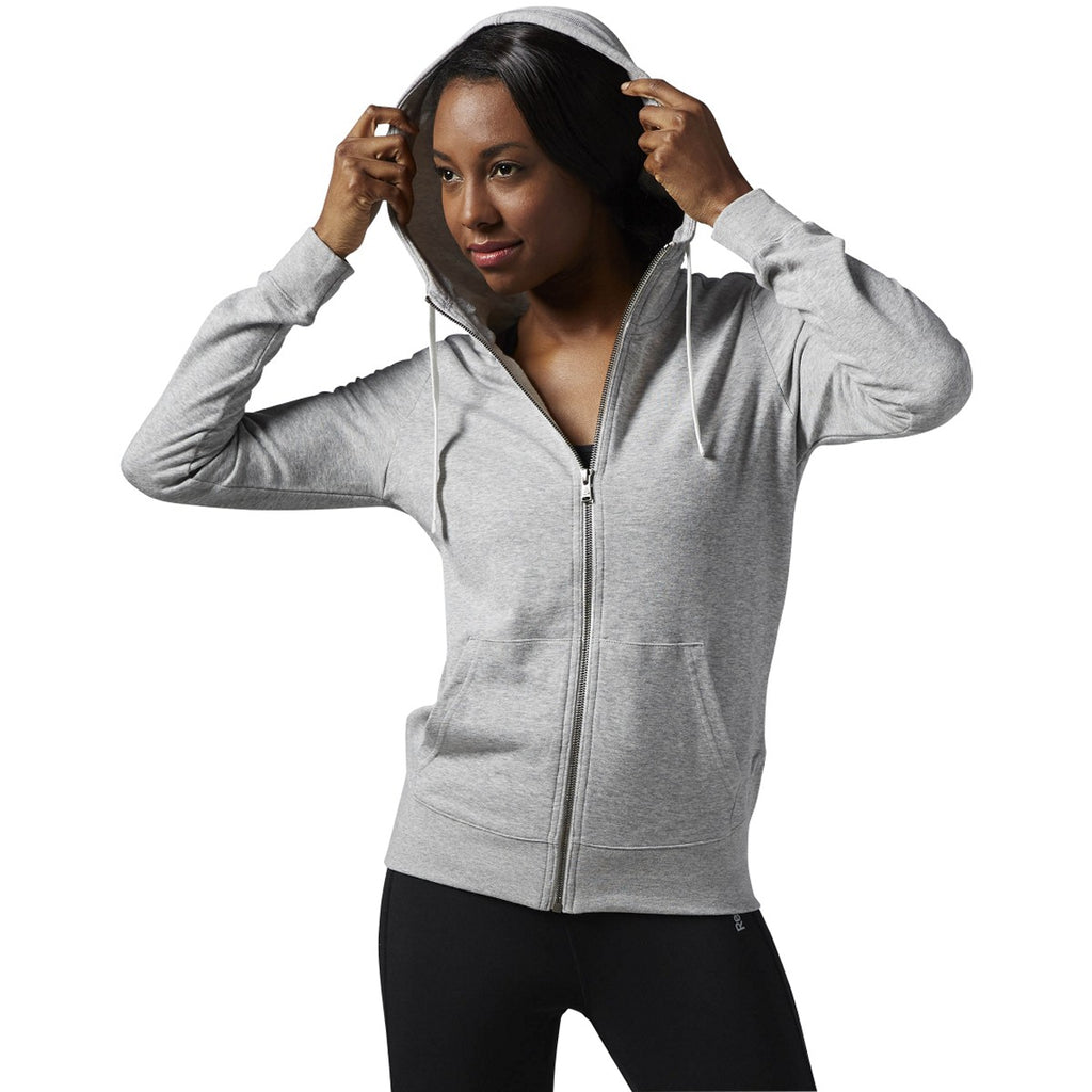 [AJ3771] Womens Reebok Elements French Terry Full Zip Hoodie