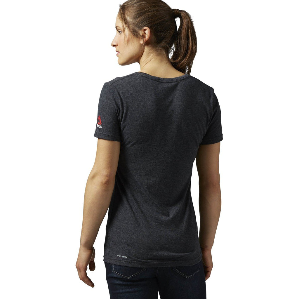 [AJ4407] Womens Reebok UFC UFAN Tri-blend V-Neck Tee
