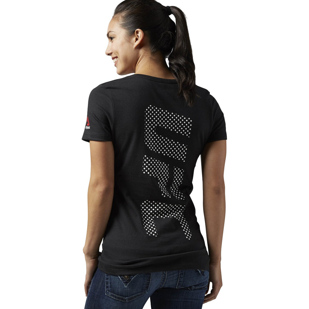 [AJ4411] Womens Reebok UFC Tri-blend V Neck Tee
