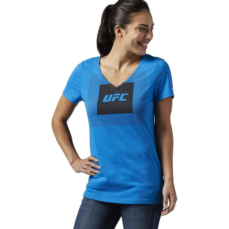 [AJ4412] Womens Reebok UFan UFC Tri-Blend V Neck - sneakAR