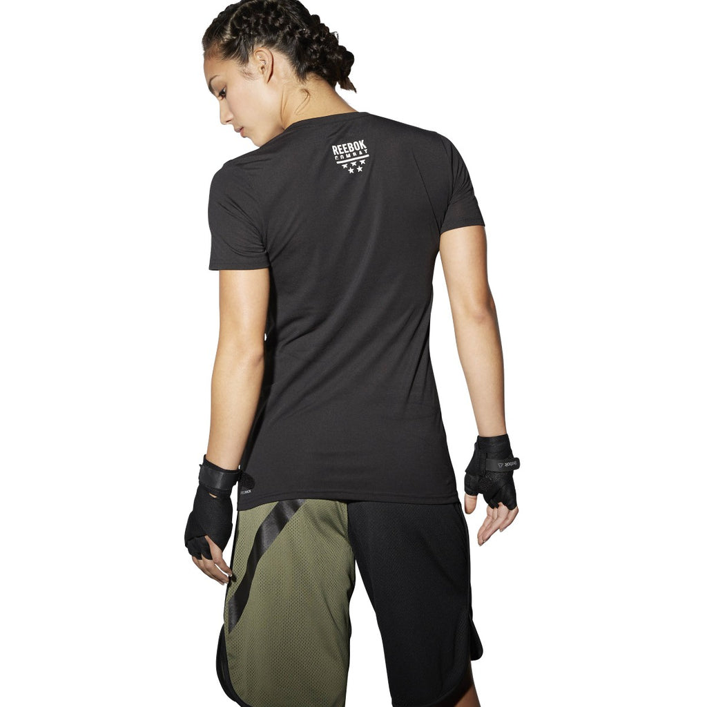 [AJ4433] Womens Reebok Train Like A Fighter Perf Short Sleeve V Tee