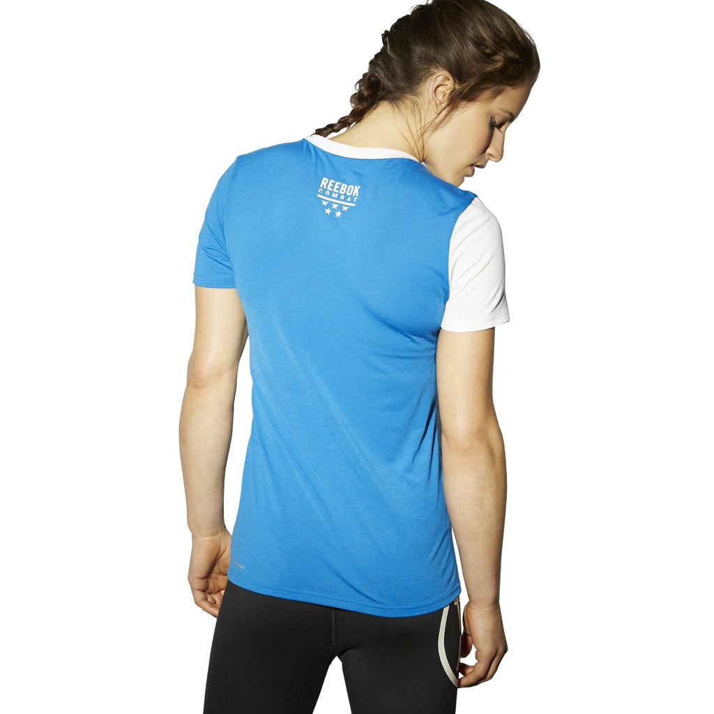 [AJ4435] Womens Reebok Train Like A Fighter Perf Short Sleeve V Tee