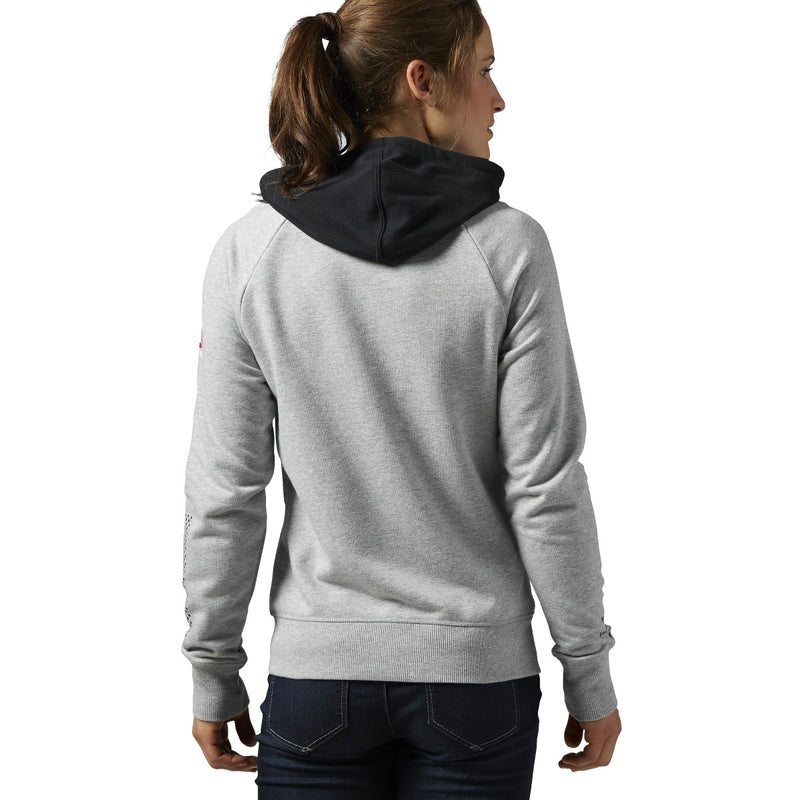 [AJ4471] Womens Reebok UFC UFAN Full Zip Hoody