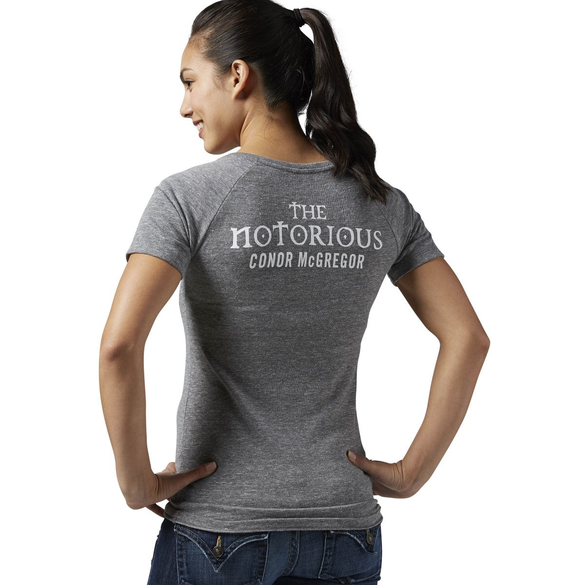 [AR9315] Womens Reebok Triblend V-Neck Tee UFC