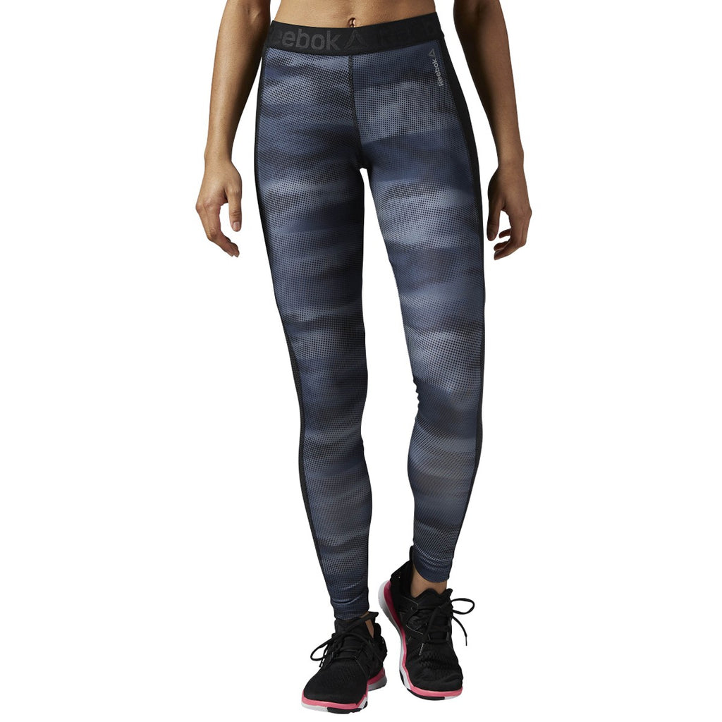 [AY1830] Womens Reebok Workout Ready Camo Tights