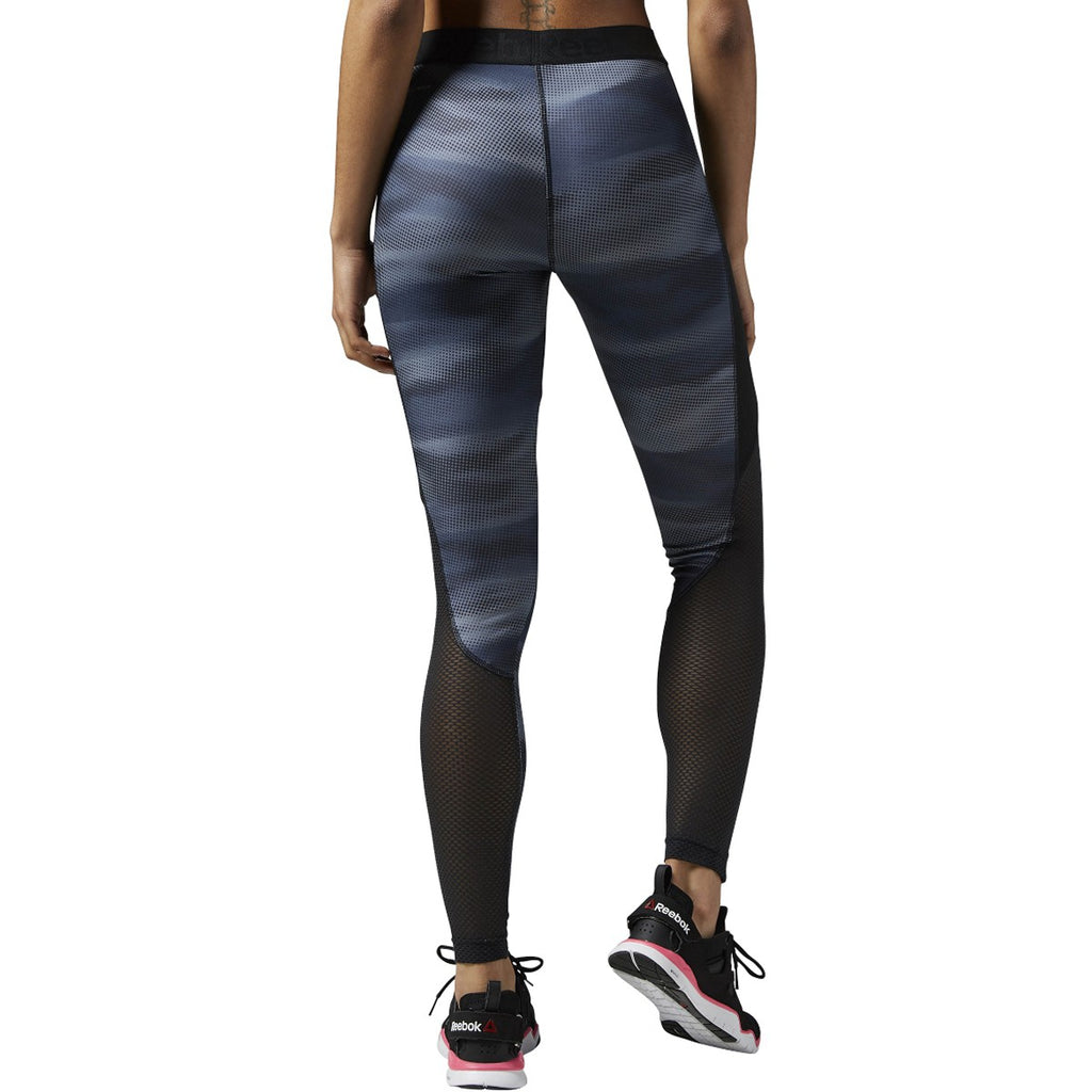 [AY1830] Womens Reebok Workout Ready Camo Tights