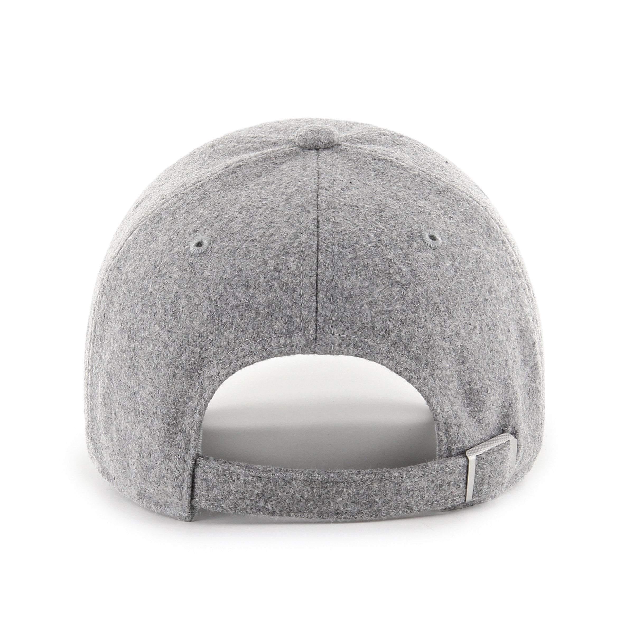 Mens 47 Brand NY Yankees Clean Up Strapback - Grey - sneakAR