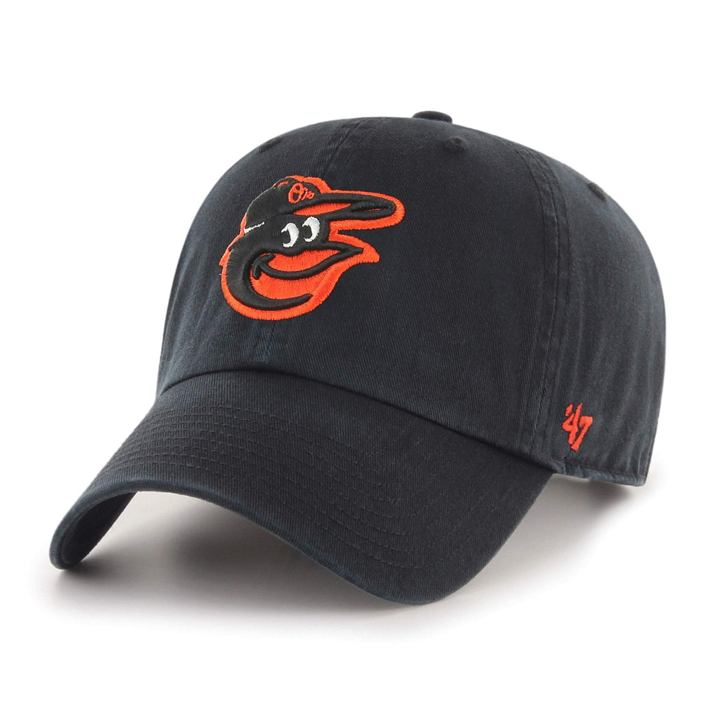 Mens 47 Brand Baltimore Orioles Clean Up Strapback - Black - sneakAR