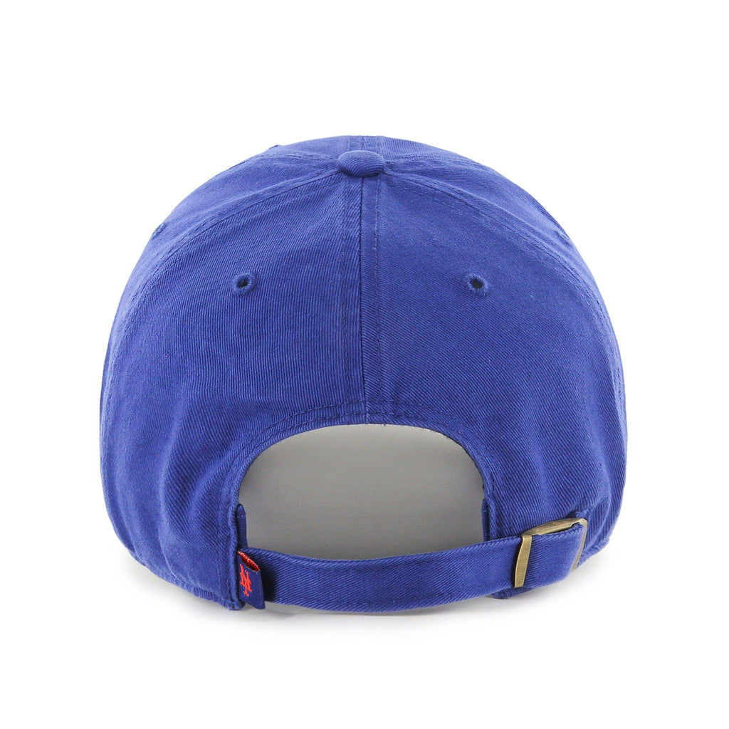 Mens 47 Brand NY Mets Clean Up Strapback - Royal Blue - sneakAR