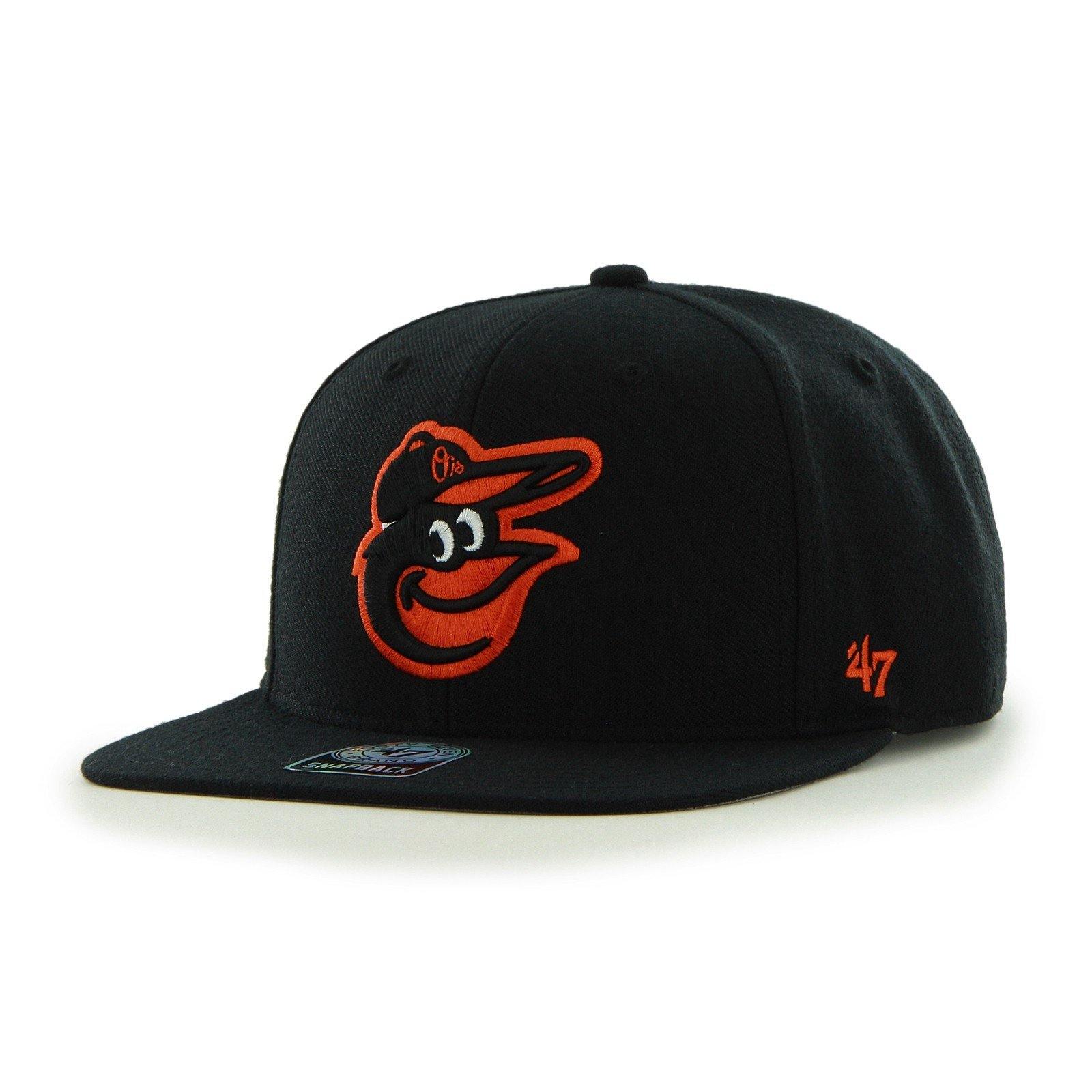 Mens 47 Brand Baltimore Orioles Captain Snapback - Black - sneakAR