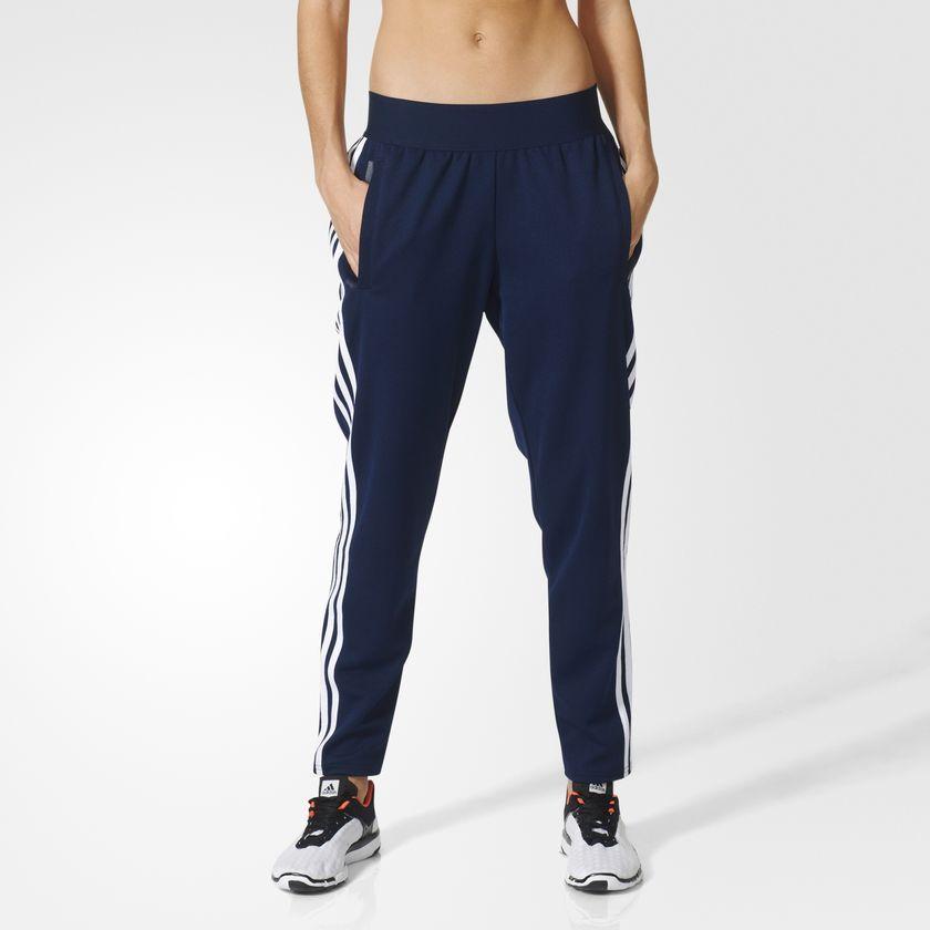 [B43986] Womens Adidas 3 Stripe Tapered Pant