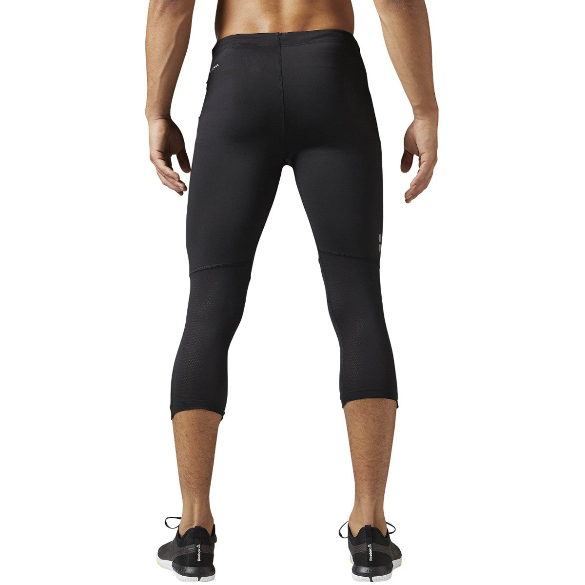 [B47085] Mens Reebok Running Essentials 3/4 Leggings