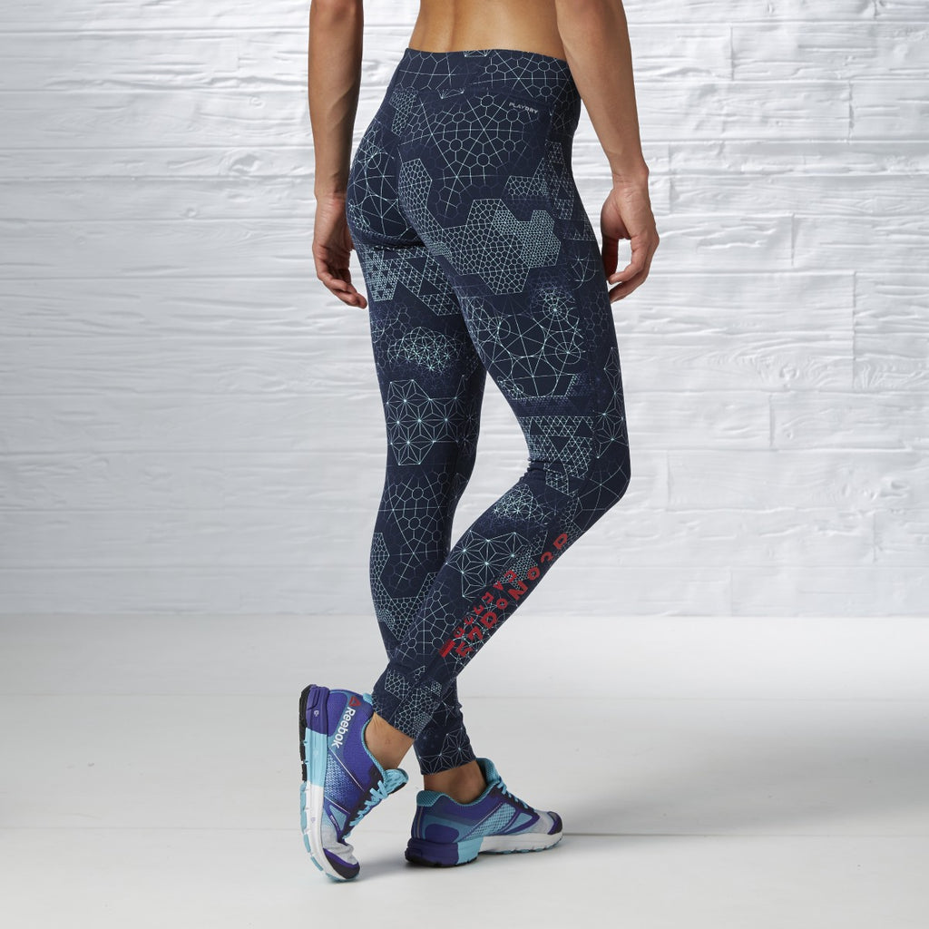 [B83523] Womens Reebok One Series Tattoo Leggings