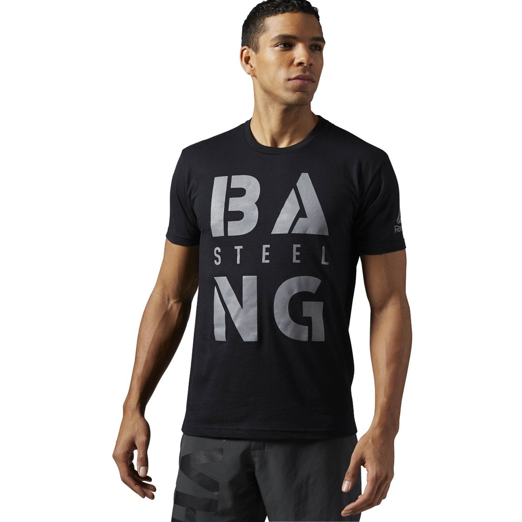 [BA2573] Mens Reebok Crossfit Bang Steel Tee
