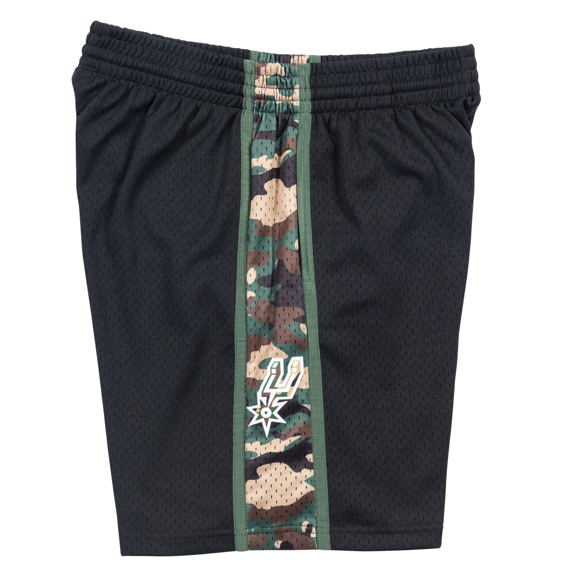 Mens Mitchell & Ness NBA Straight Fire Camo Swingman Shorts 94 San Antonio Spurs