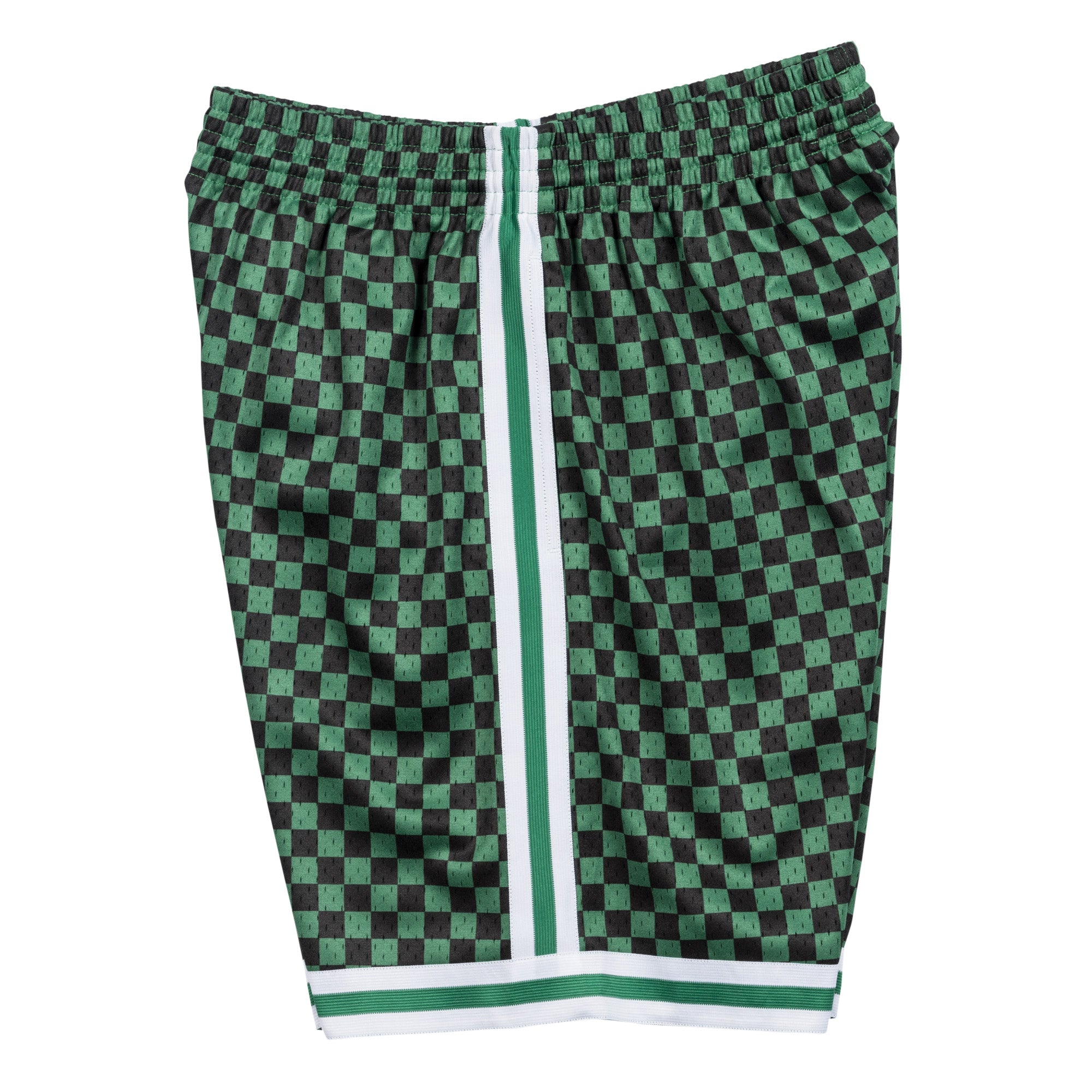 Mens Mitchell & Ness NBA Checked Swingman Shorts Boston Celtics Green