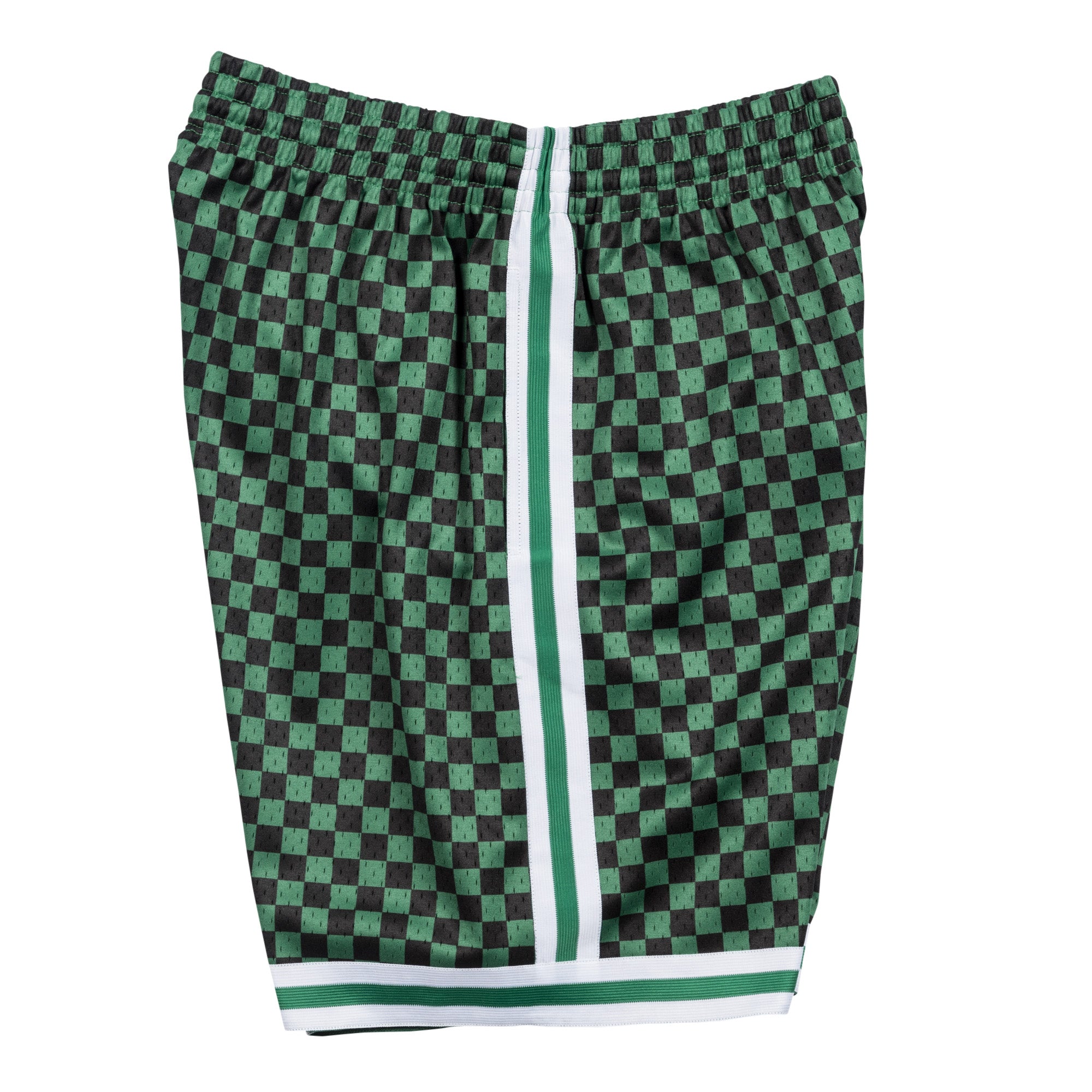 Mens Mitchell & Ness NBA Checked Swingman Shorts Boston Celtics Green