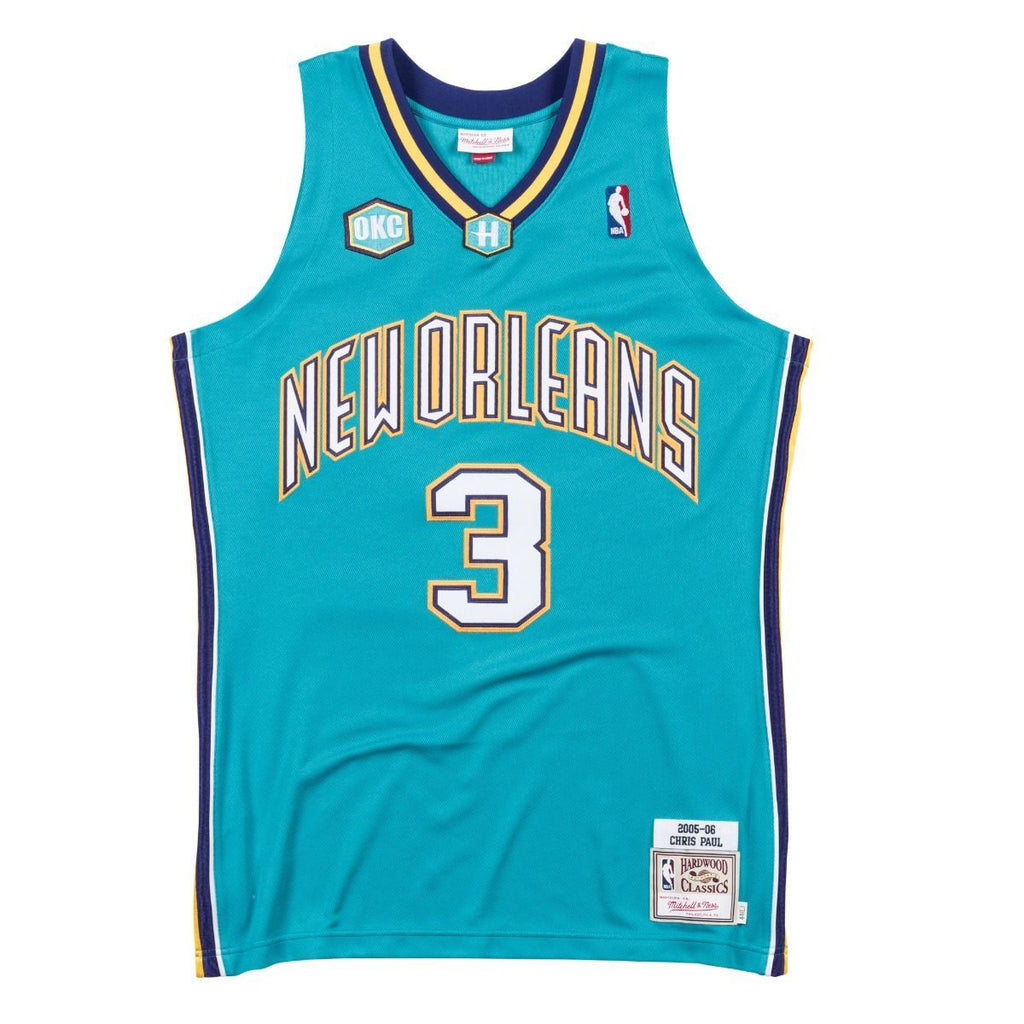 [BA688C-NOH-T-JHO] Mens Mitchell & Ness NBA Authentic Jersey New Orleans Hornets Road 2005-06 Chris Paul
