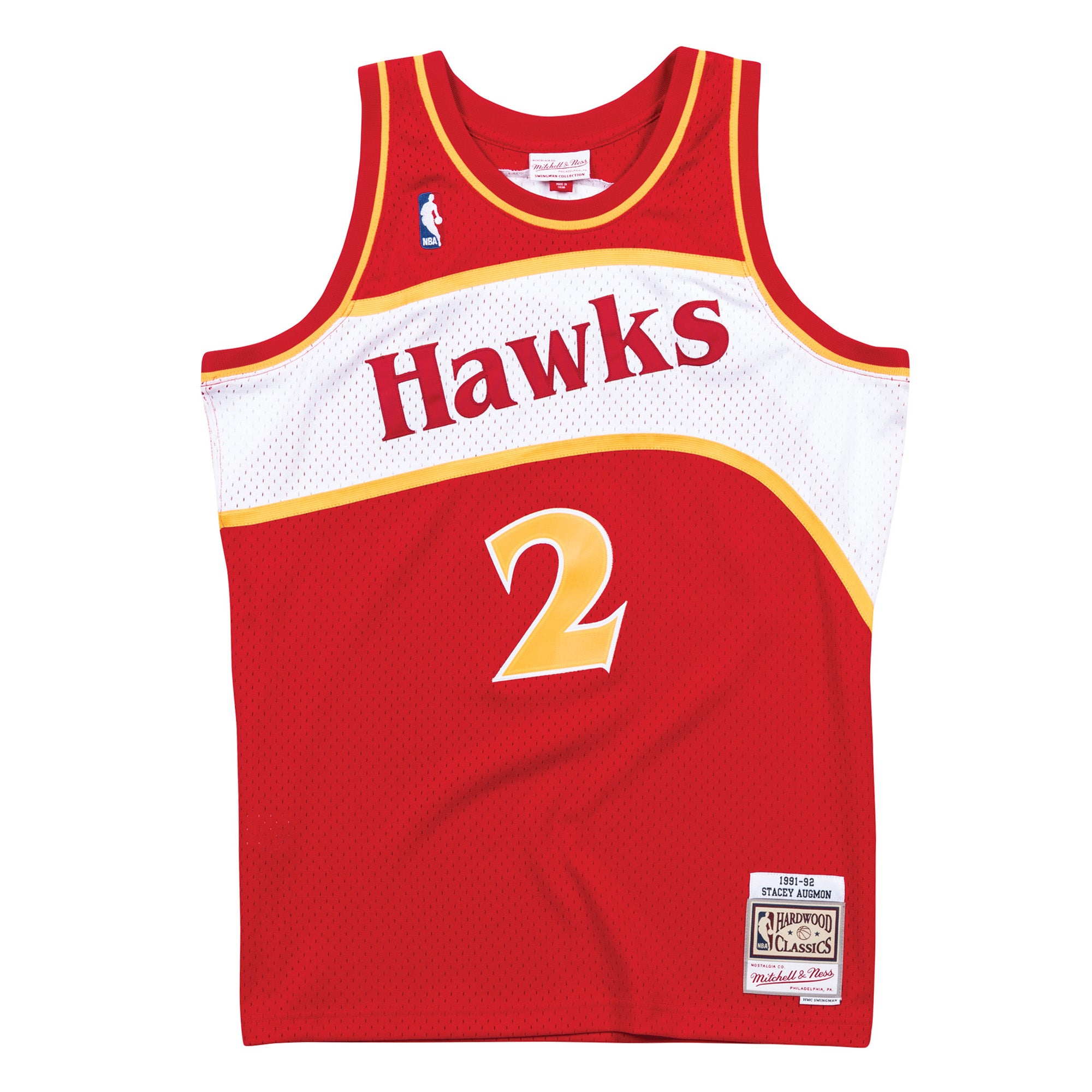 [BA81MB-AHA-R-NHO] Mens Mitchell & Ness NBA Road Swingman Jersey 1991 Hawks Stacey Augmon