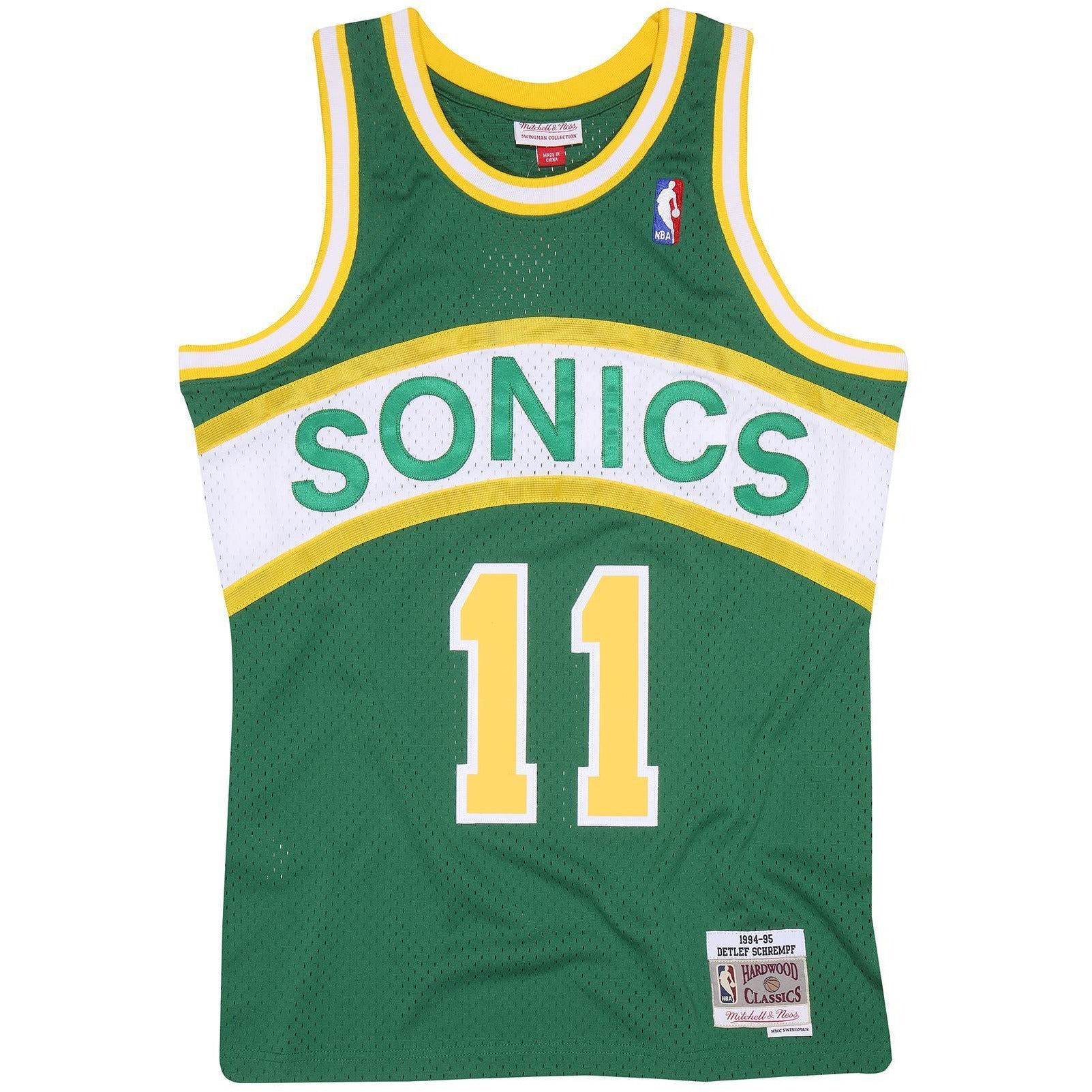 [BA81MB-SSU-E-JI6] Mens Mitchell & Ness NBA Swingman Jersey Supersonics Detlef Schrempf