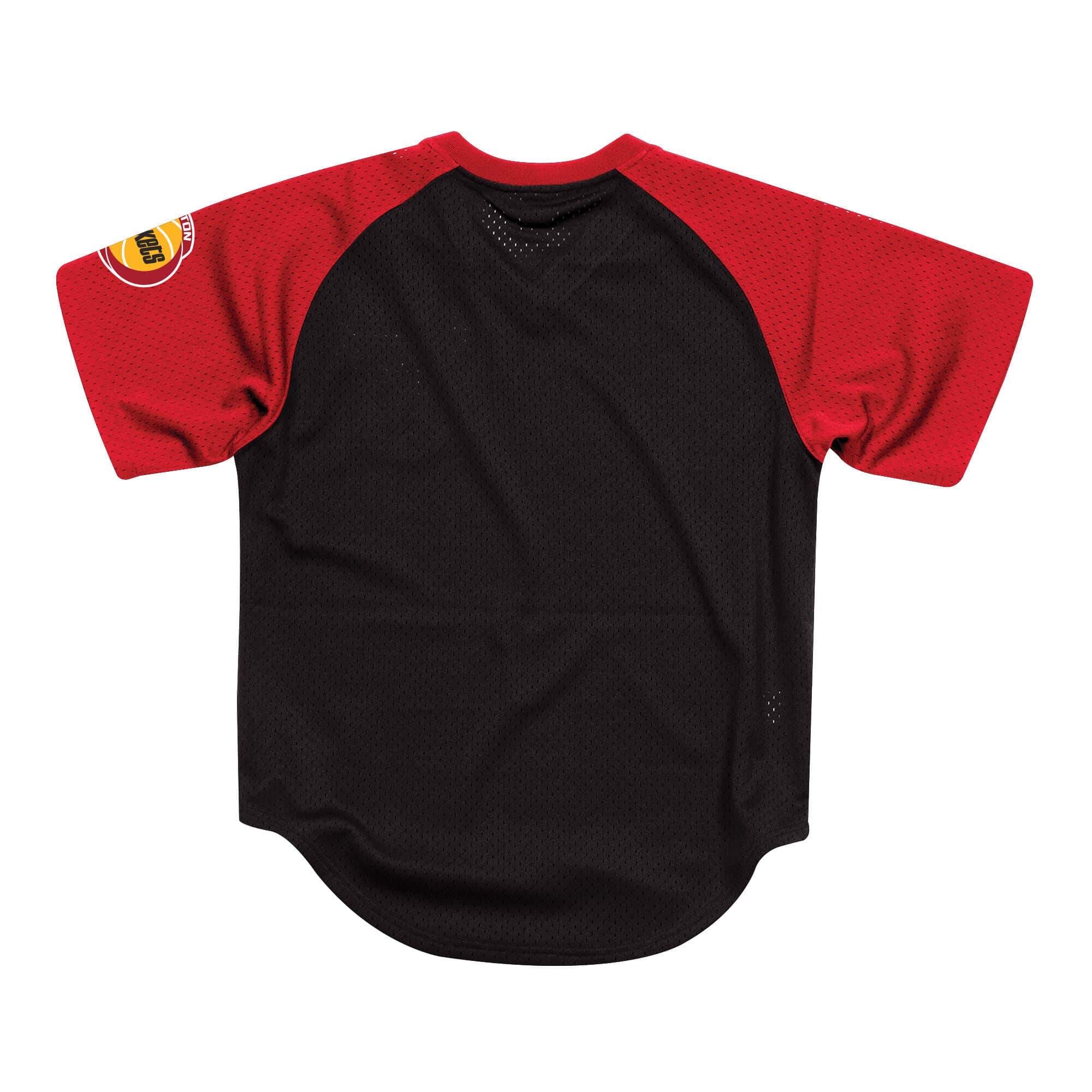 [BA87OQ-HRO-K-JXZ] Mens Mitchell & Ness NBA Final Seconds Mesh V-Neck Rockets