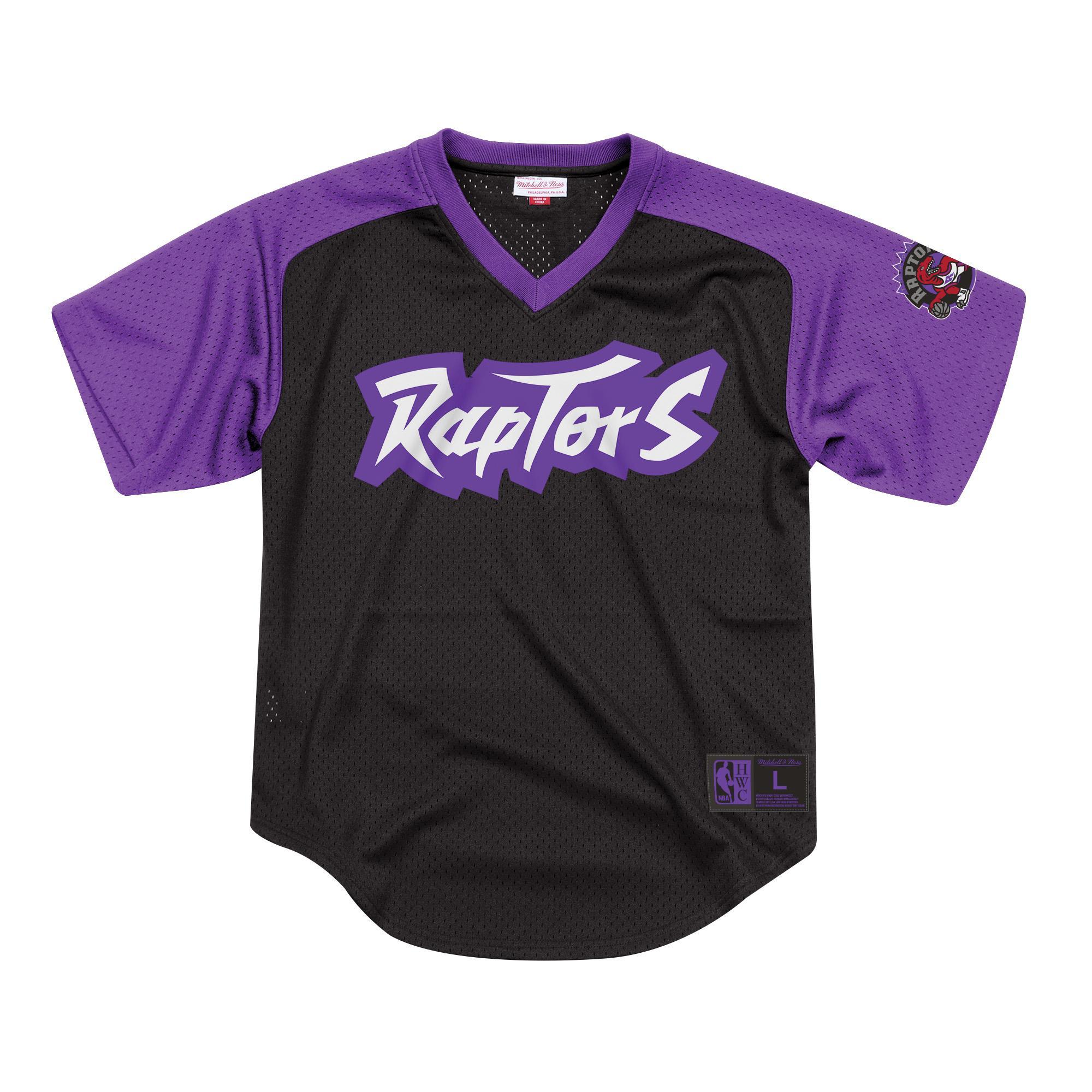 [BA87OQ-TRA-K-JYD] Mens Mitchell & Ness NBA Final Seconds Mesh V-Neck Raptors