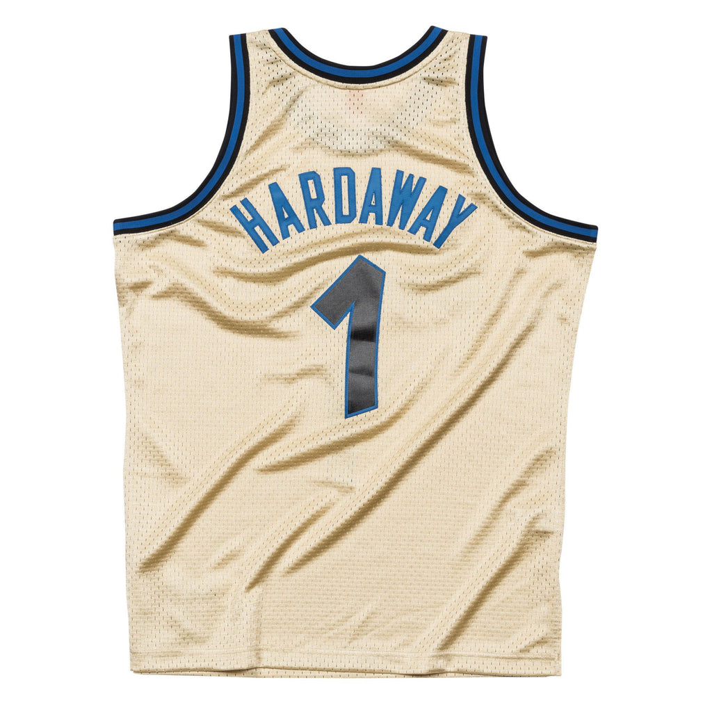 [BA895I-OMA-D-L3S] Mens Mitchell & Ness NBA Penny Hardaway Gold Swingman Jersey Orlando Magic