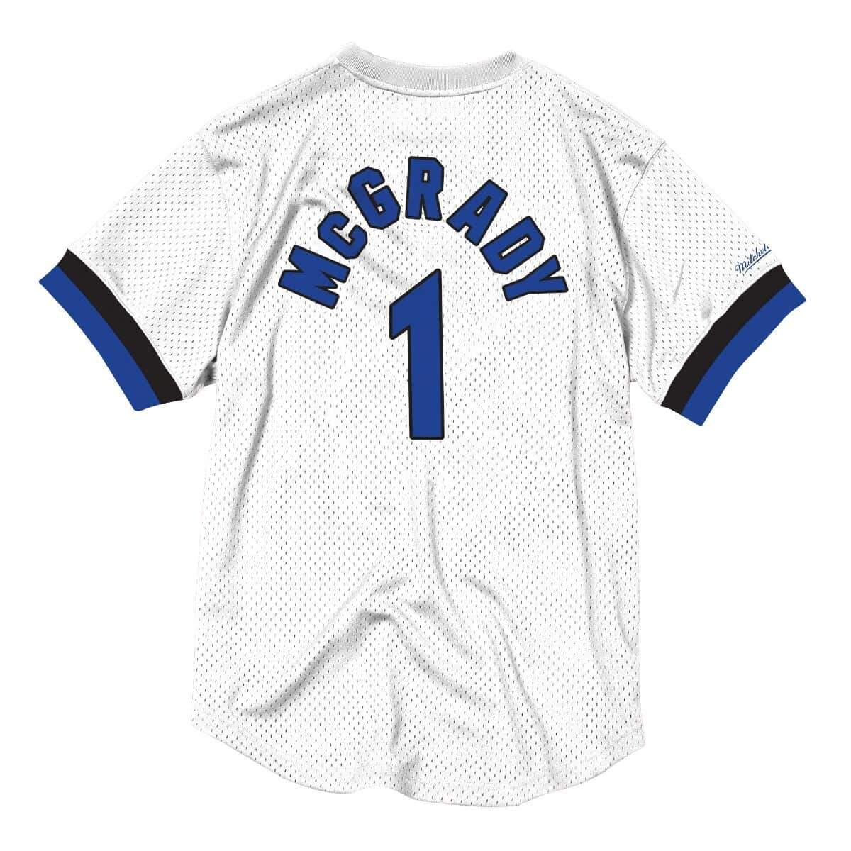 [BA8X4G-OMA-W-KV7] Mens Mitchell & Ness NBA Mesh Name & Number Crew Neck Tracy Mcgrady Magic